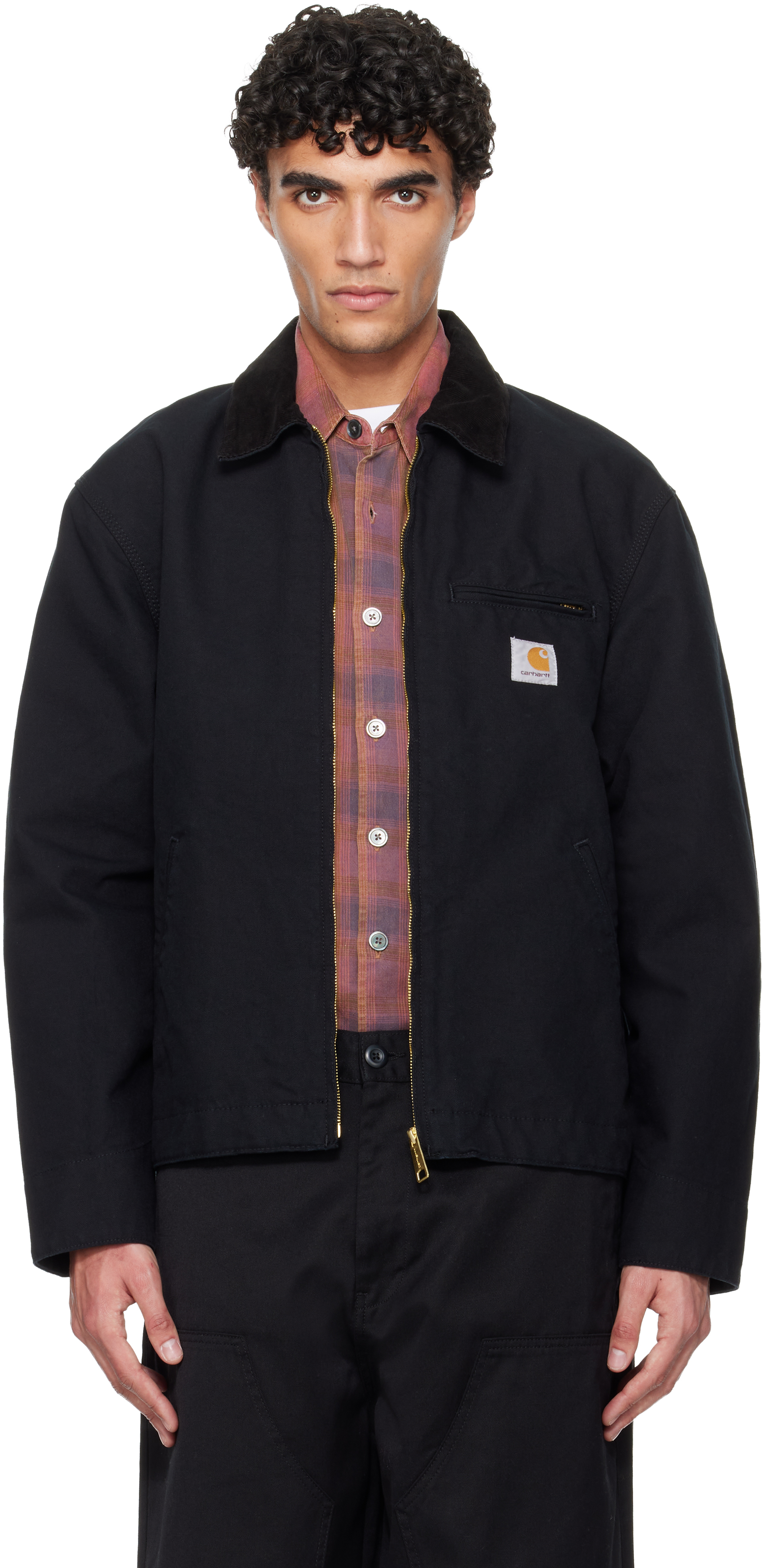 Carhartt ブラックジャケット Carhartt Men's Super Dux Relaxed Fit Sherpa-Lined Active Jac