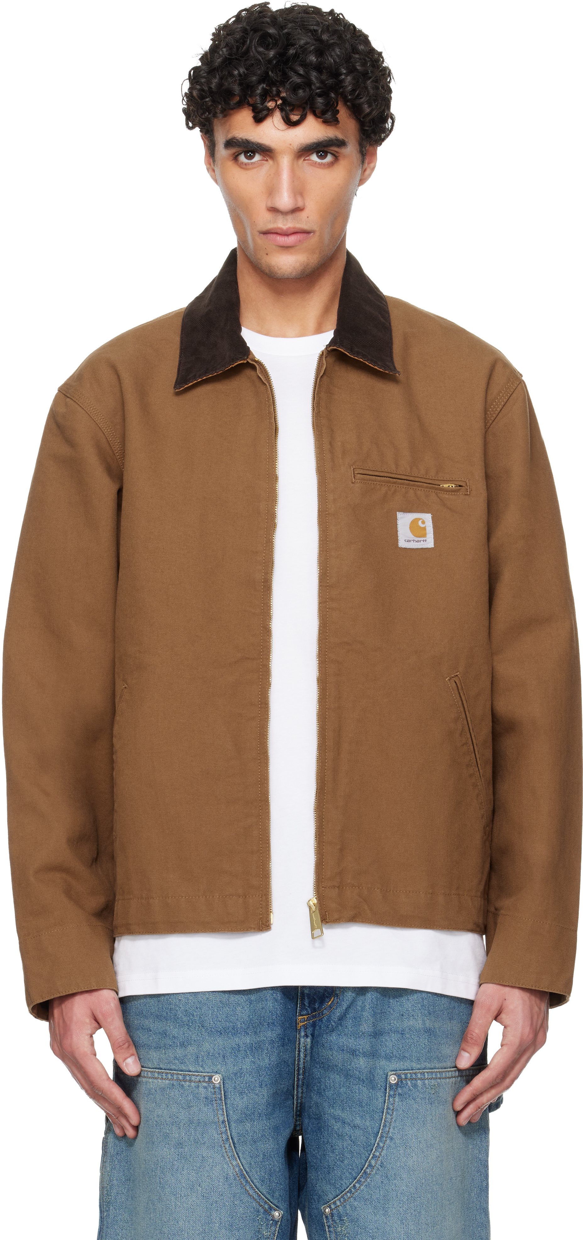 Carhartt Work In Progress: ブラウン Detroit ジャケット | SSENSE 日本