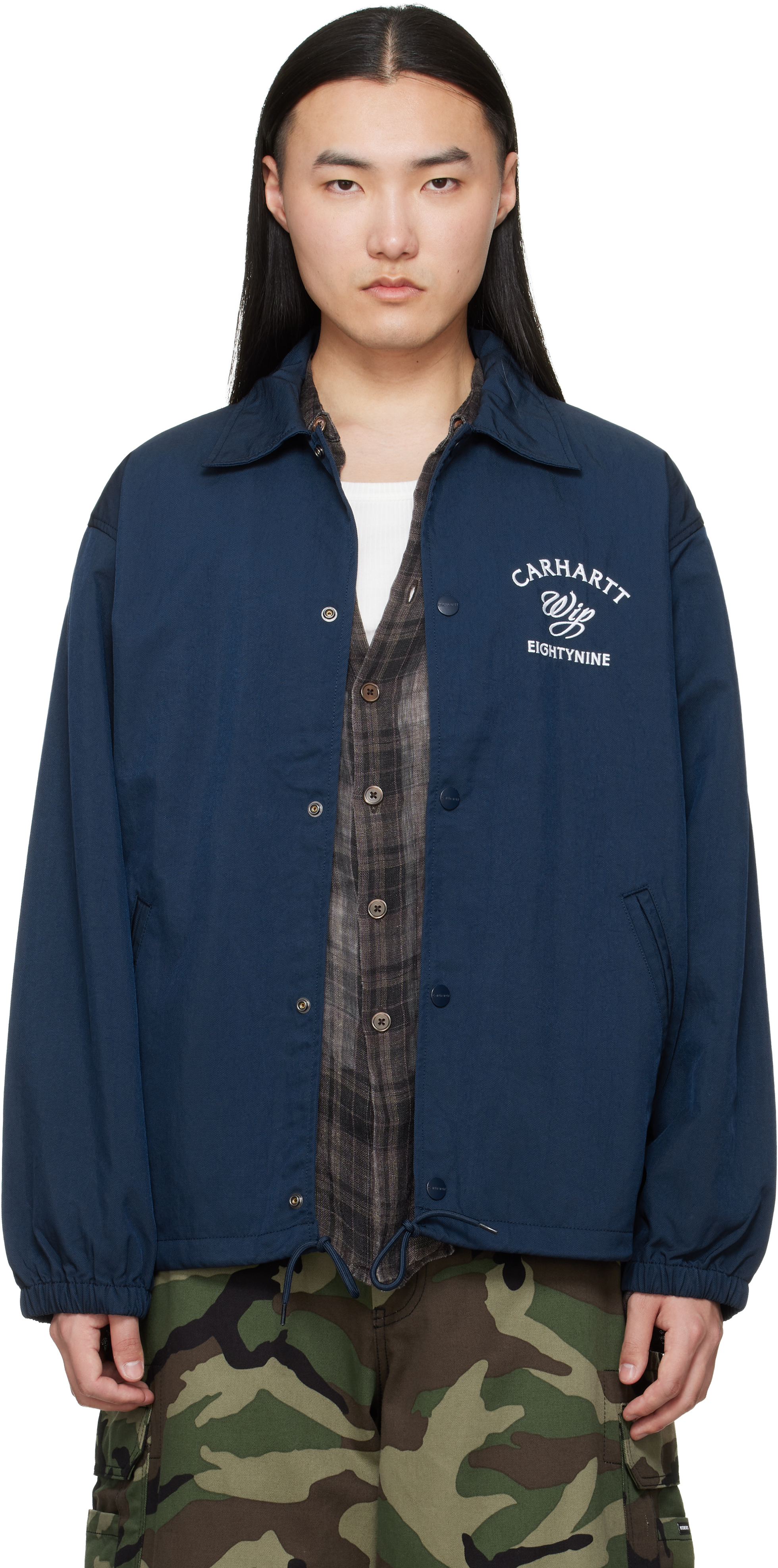 Carhartt Work In Progress: Blue Eightynine Coach Jacket | SSENSE