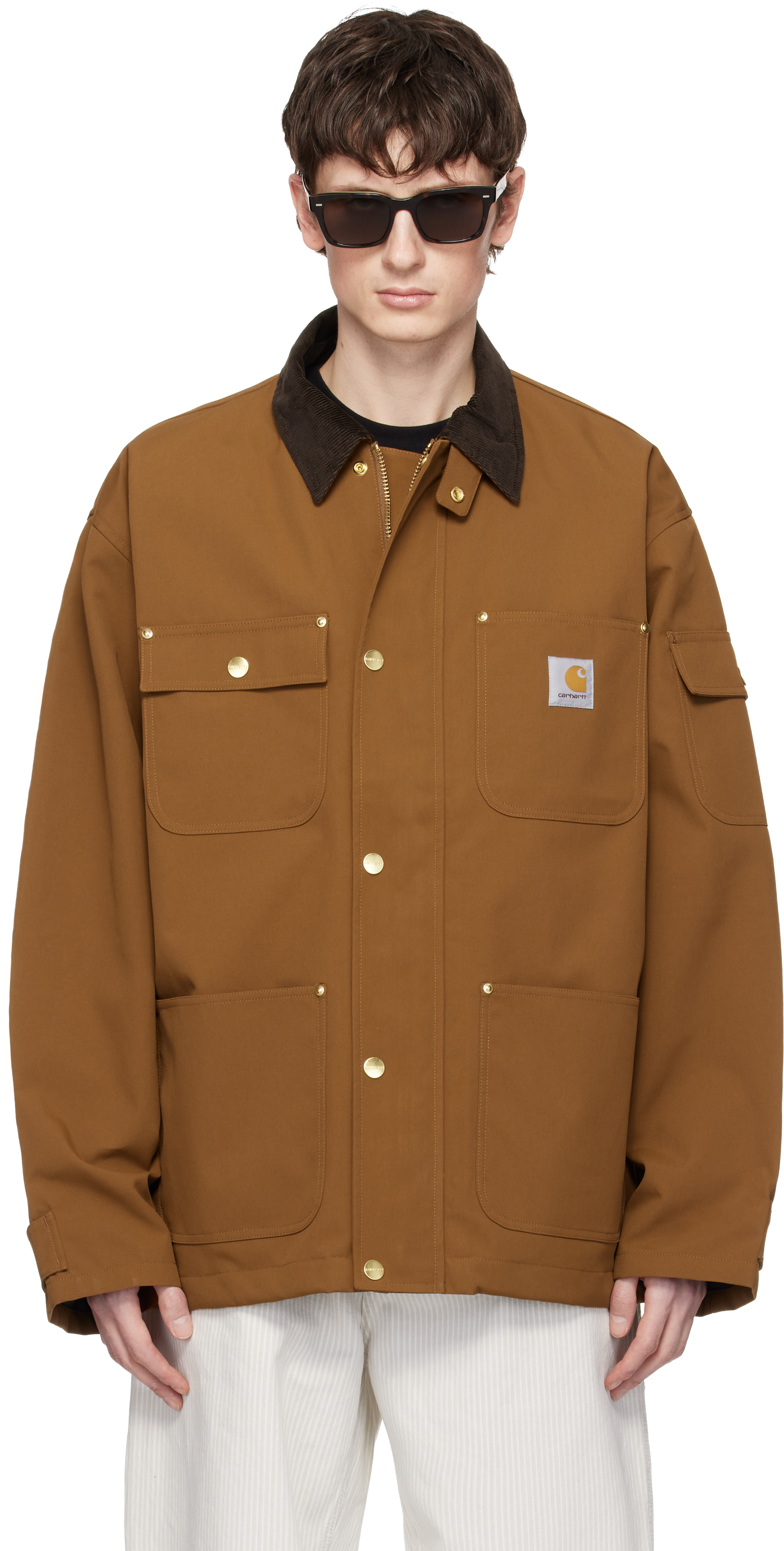 Carhartt Work In Progressのタン Clarton ジャケットがセール中