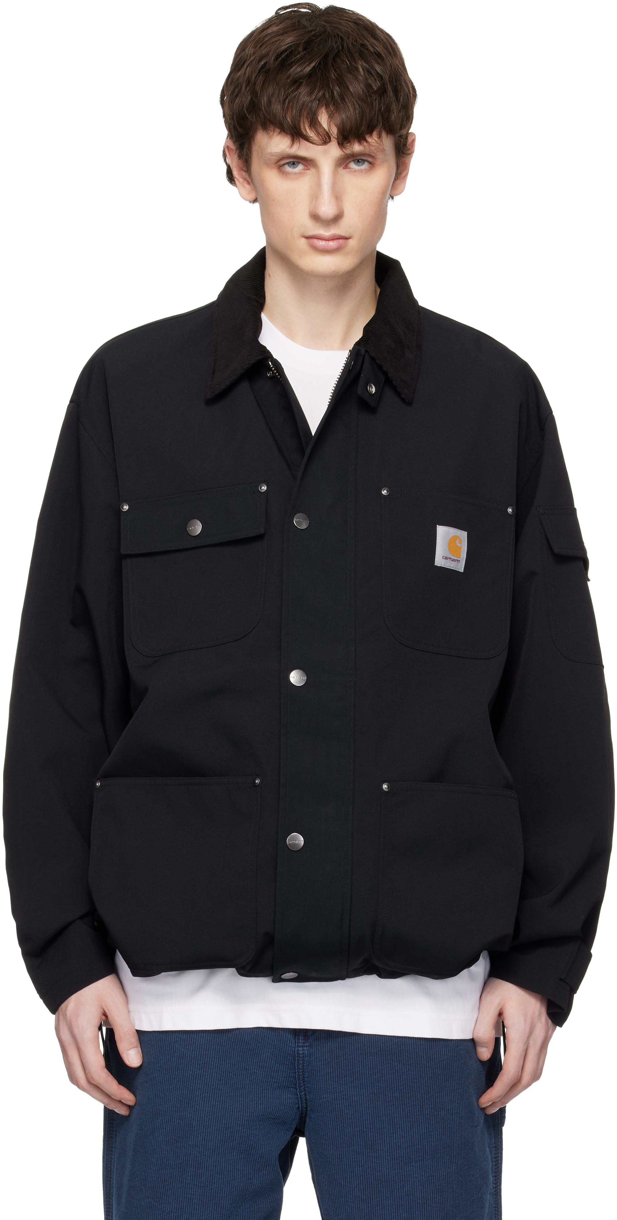 Carhartt Work In Progress: Black Clapton Jacket | SSENSE