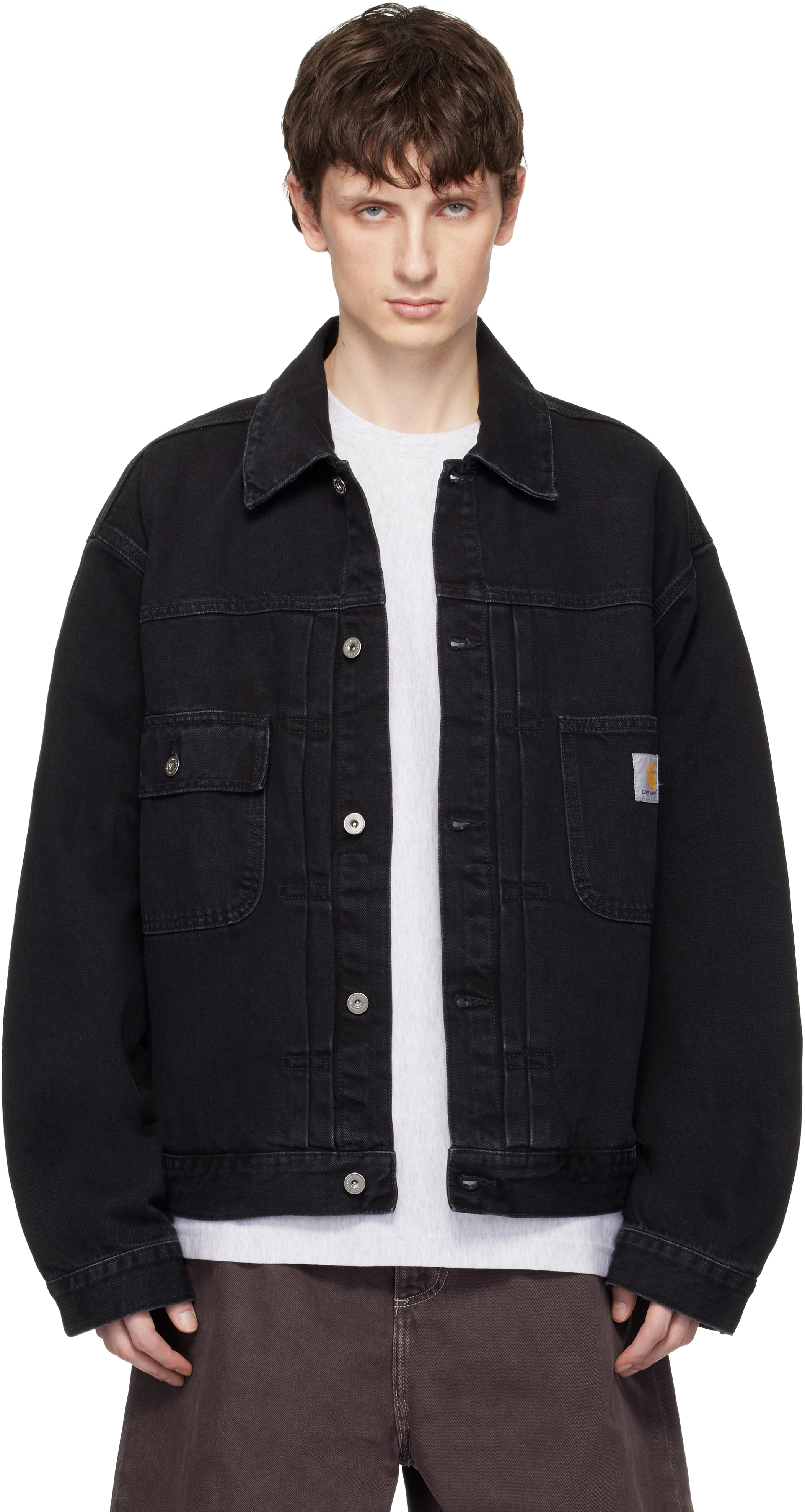 Carhartt Work In Progress: ブラック Belmar デニムジャケット