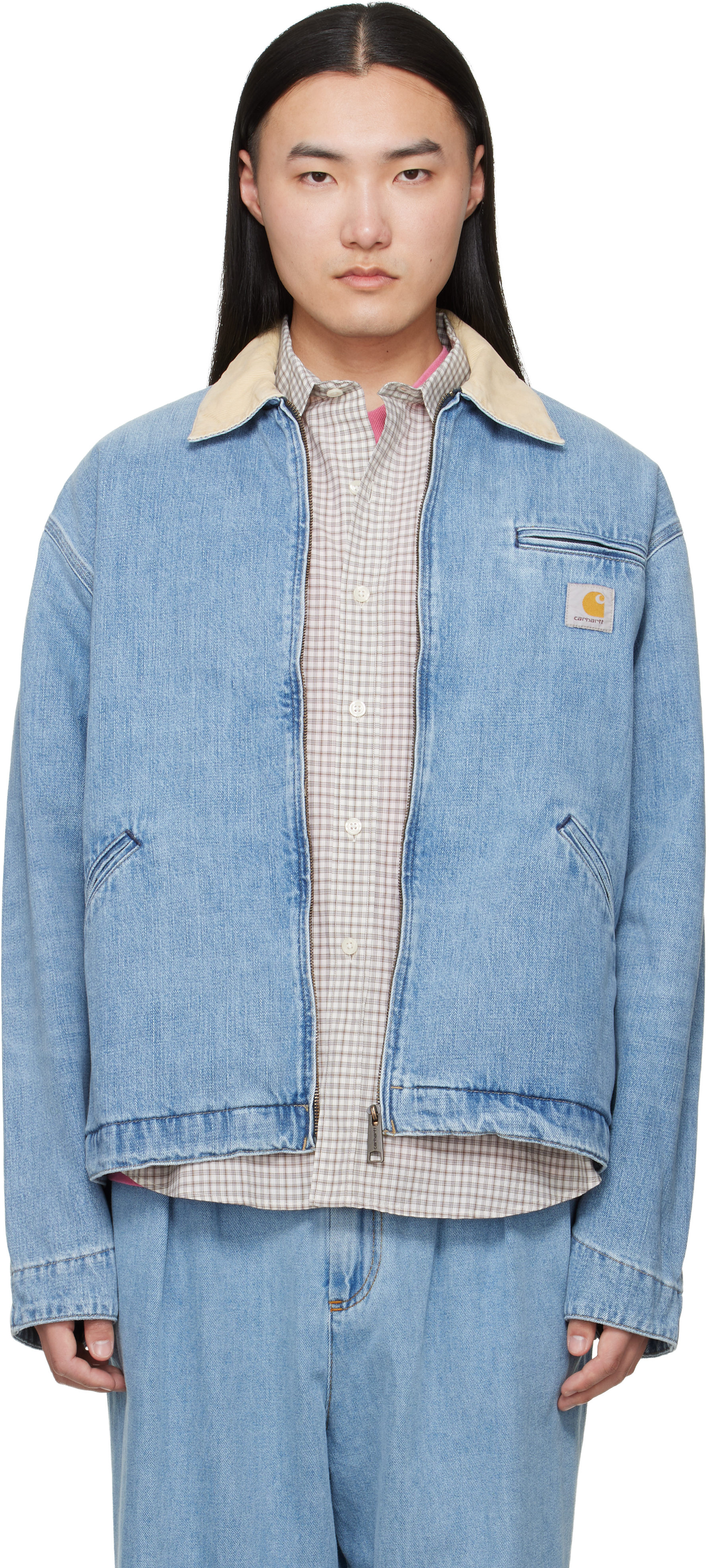 Carhartt Work In Progressのブルー OG Detroit デニムジャケットが
