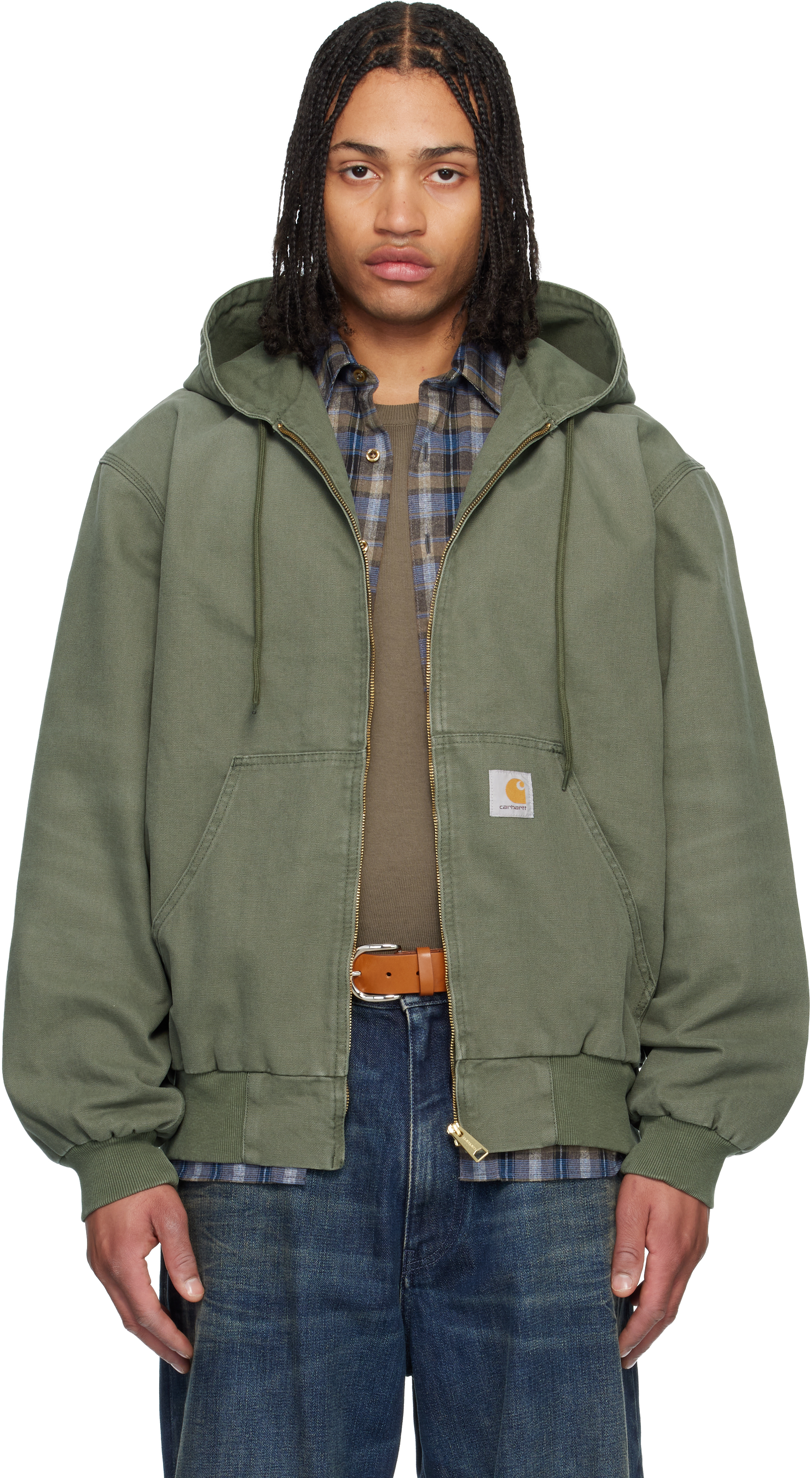 Green OG Active Jacket by Carhartt Work In Progress on Sale Green OG Active Jacket by Carhartt Work In Progress on Sale