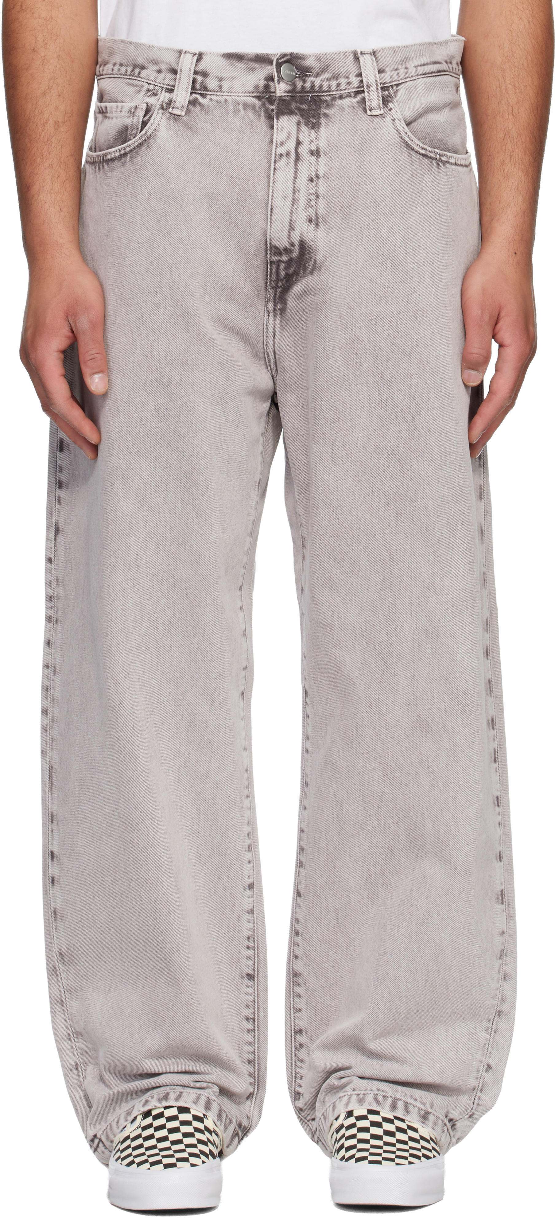 SBMさん専用！Carhartt ライトグレー ワイドレッグデニム Carhartt Work In Progressのグレー Landon ジーンズがセール中