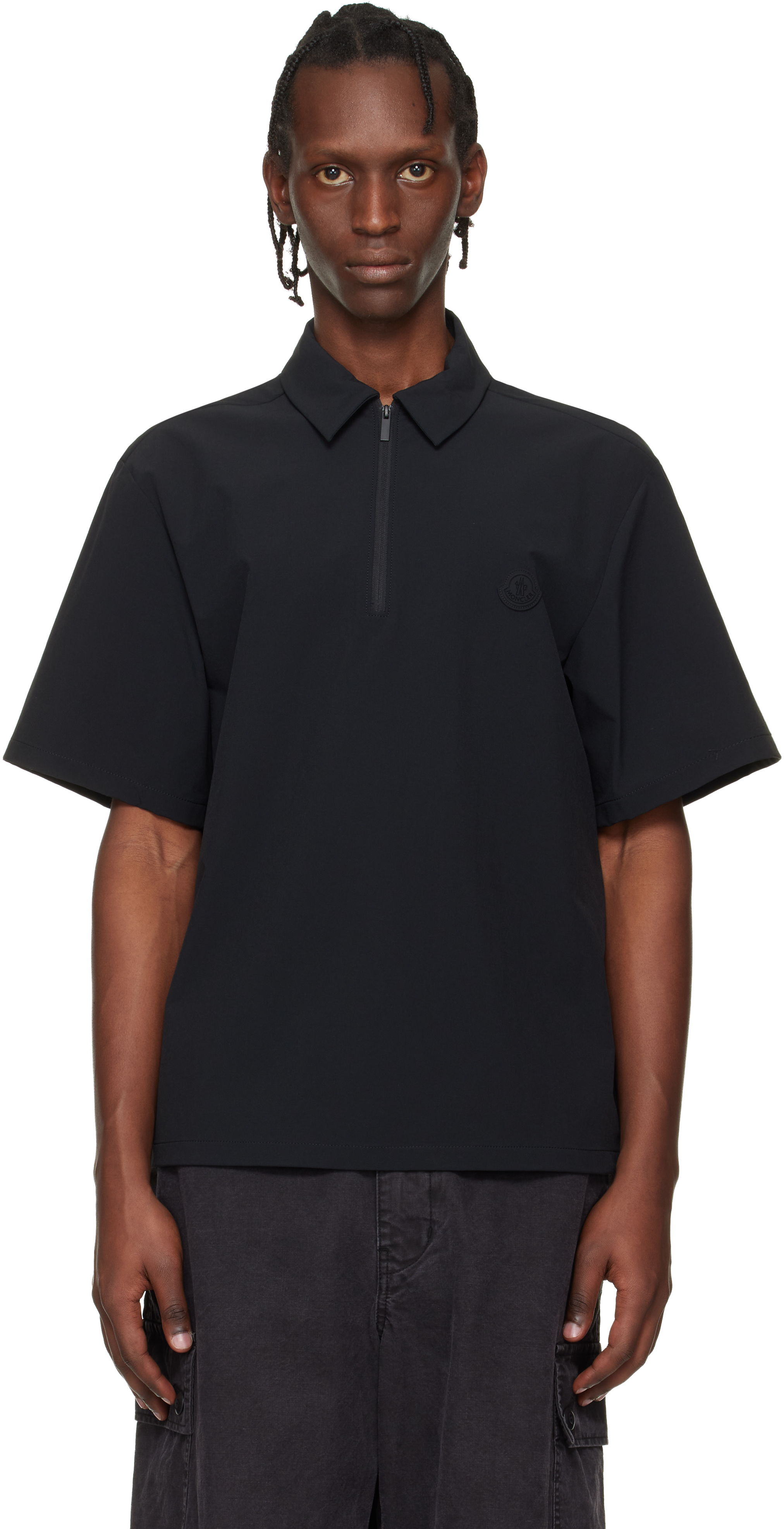 Moncler: ブラック Matt シャツ | SSENSE 日本