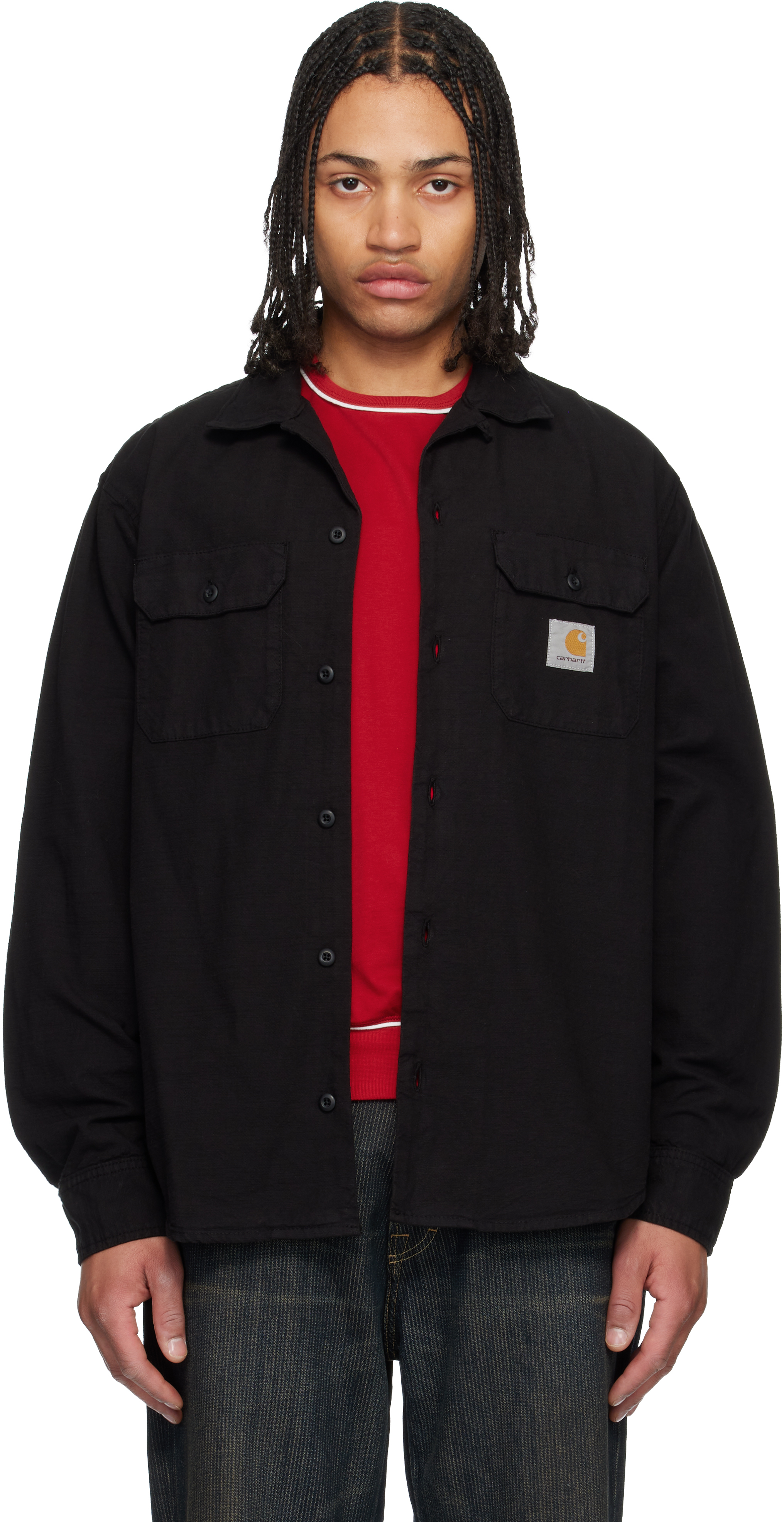 Black Kelsey Shirt by Carhartt Work In Progress on Sale