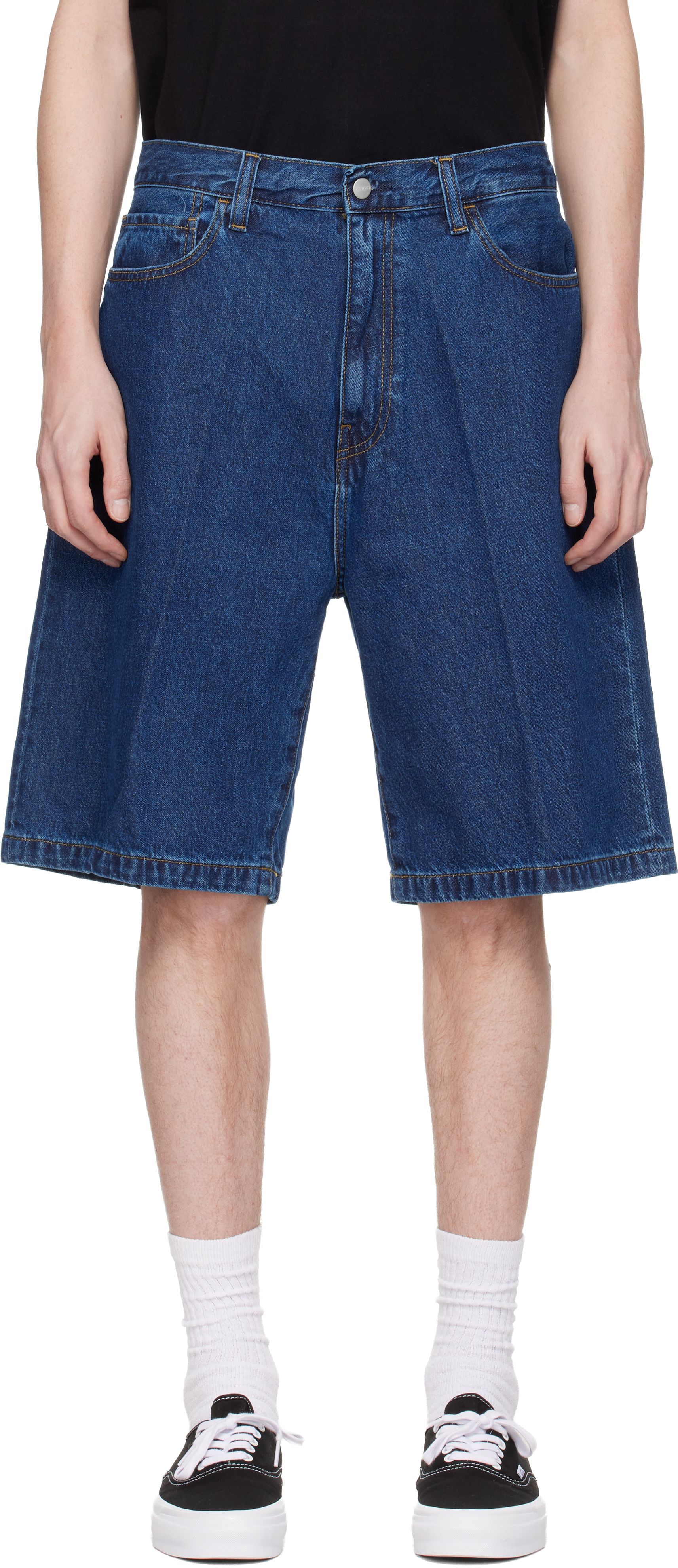 Blue Landon Denim Shorts by Carhartt Work In Progress on Sale