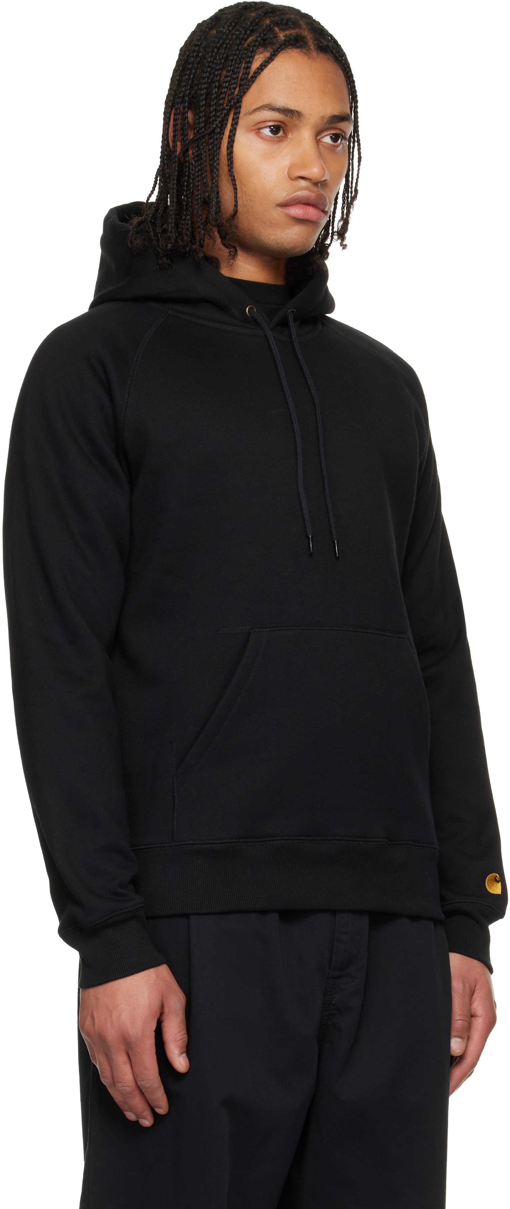 Carhartt Black Chase Hoodie In Black