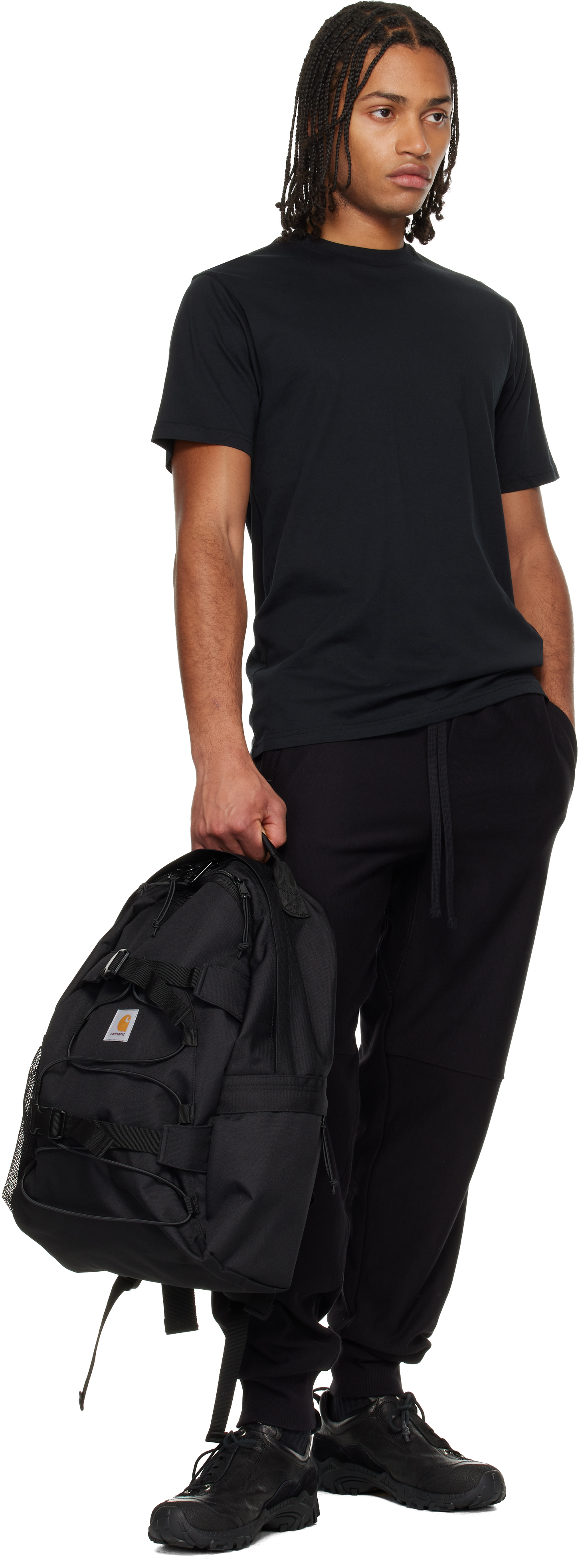 Carhartt Two-pack Black Standard Crew Neck T-shirts In Black