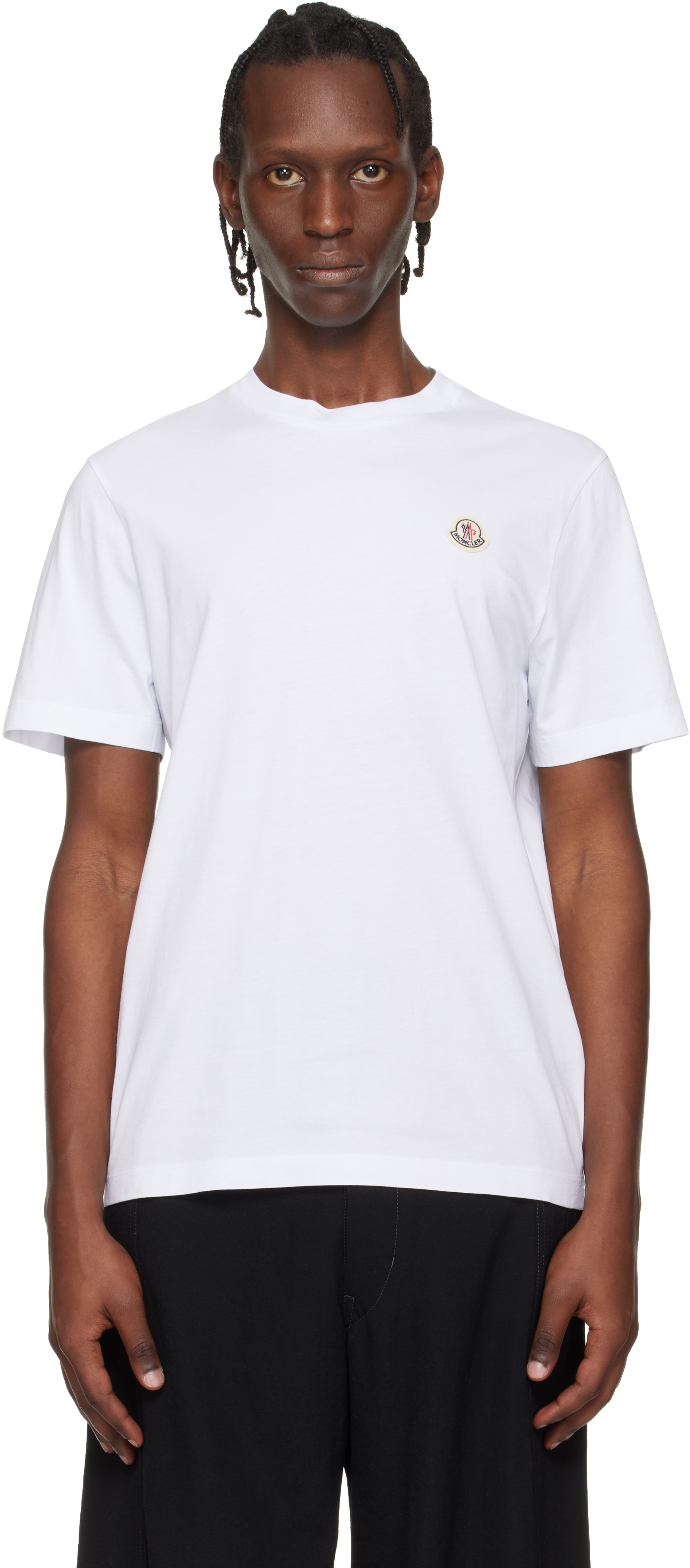 Moncler: マルチカラー ロゴパッチ コットン Tシャツ 3枚セット