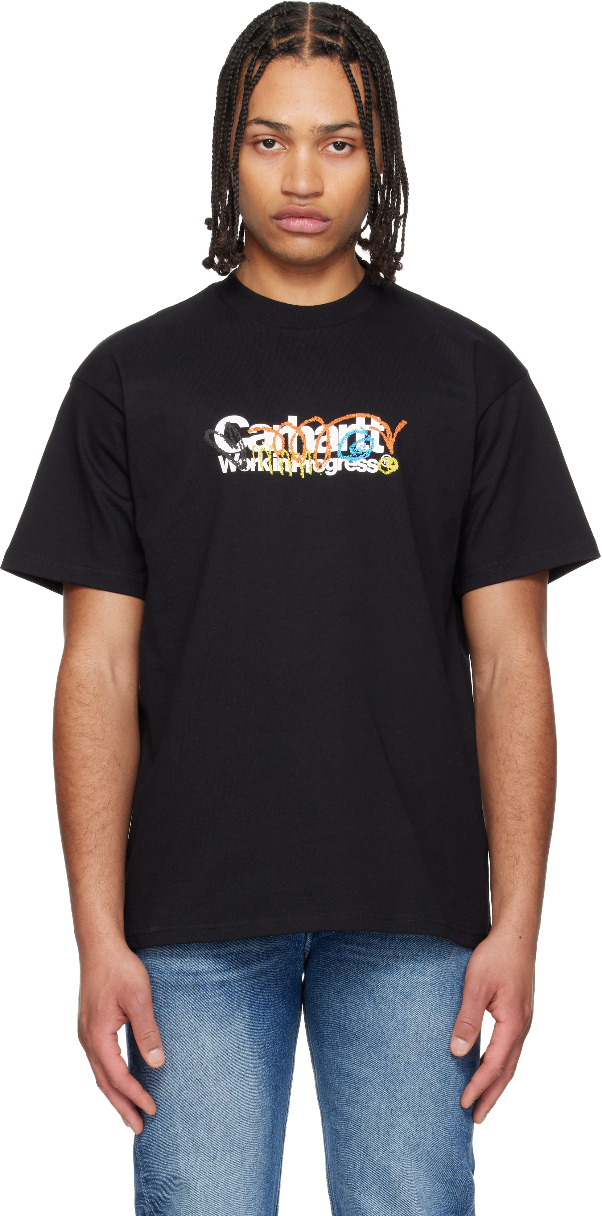 Black Primary T-Shirt by Carhartt Work In Progress on Sale