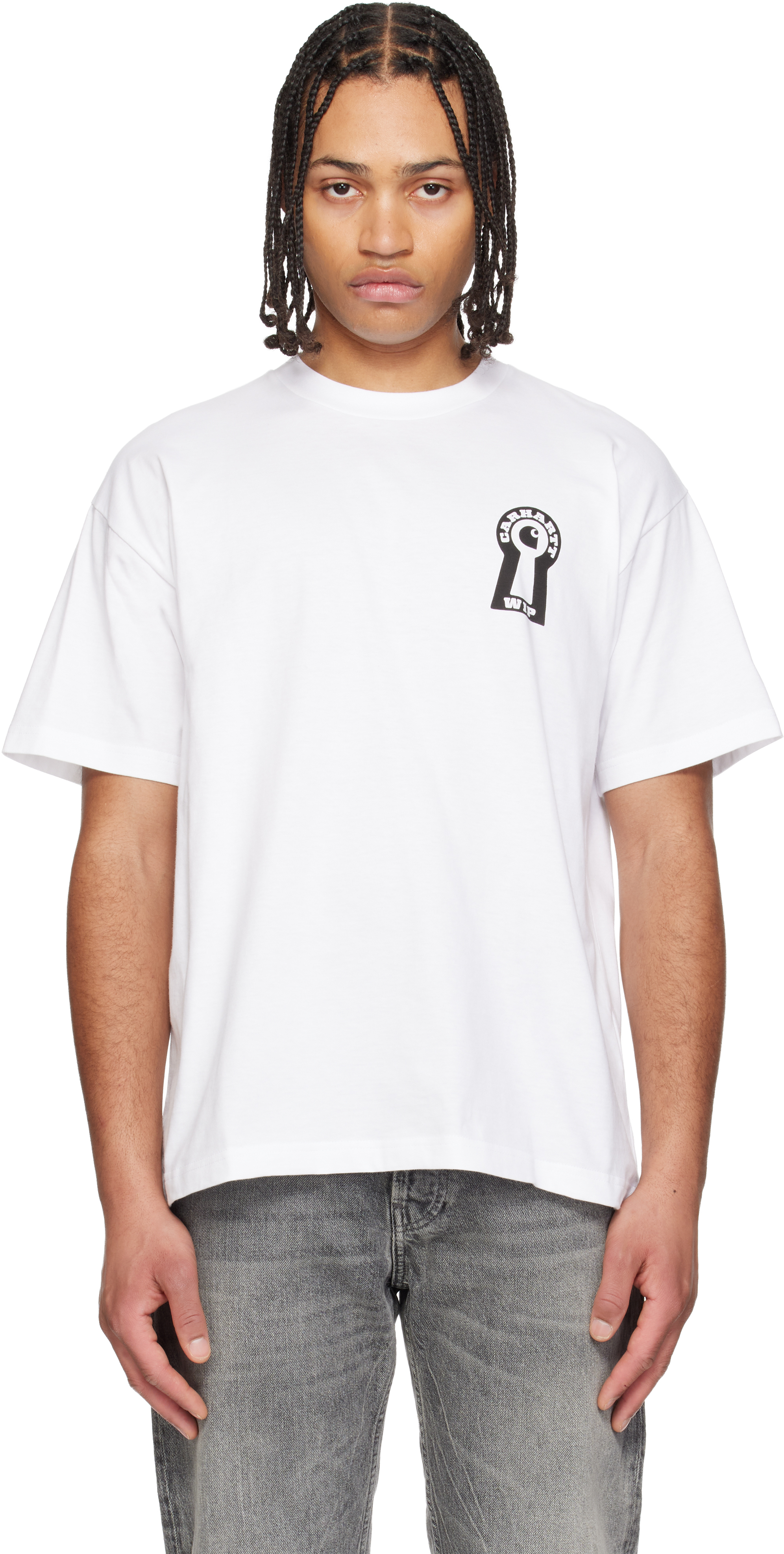 Carhartt Work In Progress: ホワイト Locked Tシャツ | SSENSE 日本