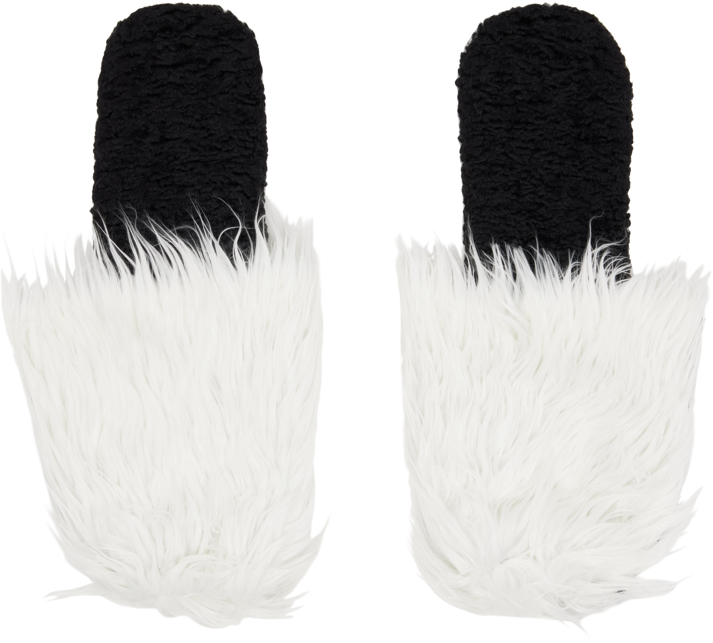 Nicklas Skovgaard Ssense Exclusive Black & White Camille Mitts In Multi