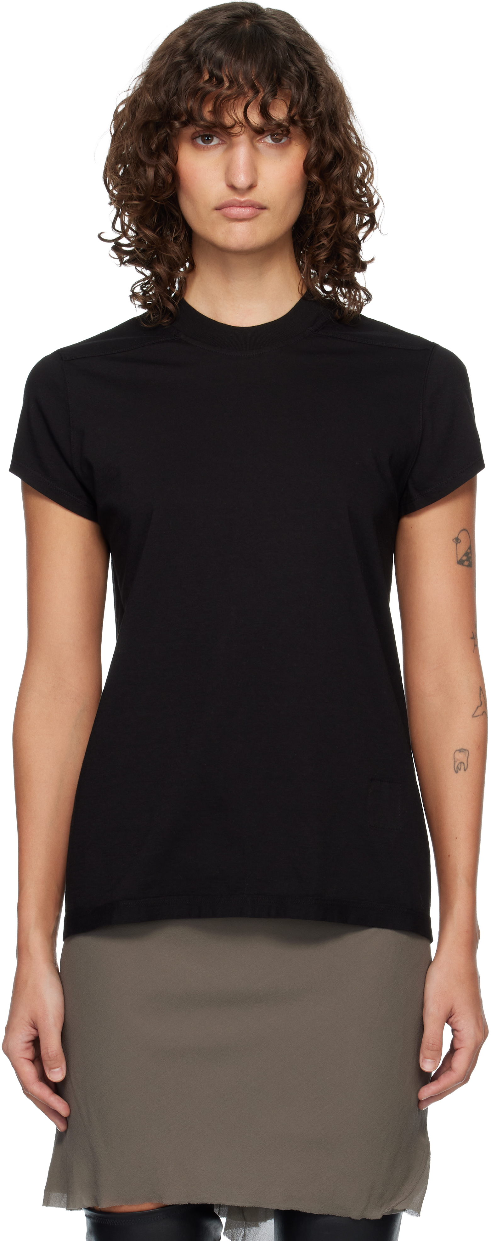 Rick Owens DRKSHDW: Black Temple Level T-shirt | SSENSE