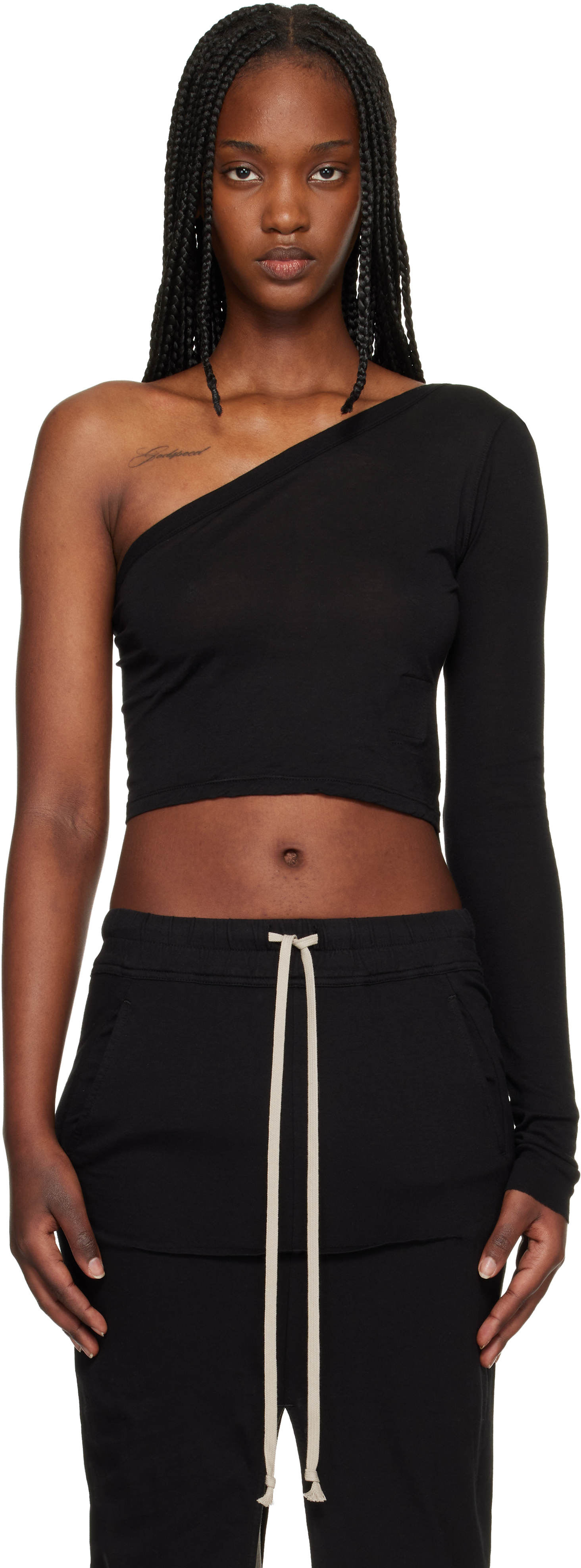 Rick Owens DRKSHDW: Black Temple Ziggy T-shirt | SSENSE Canada