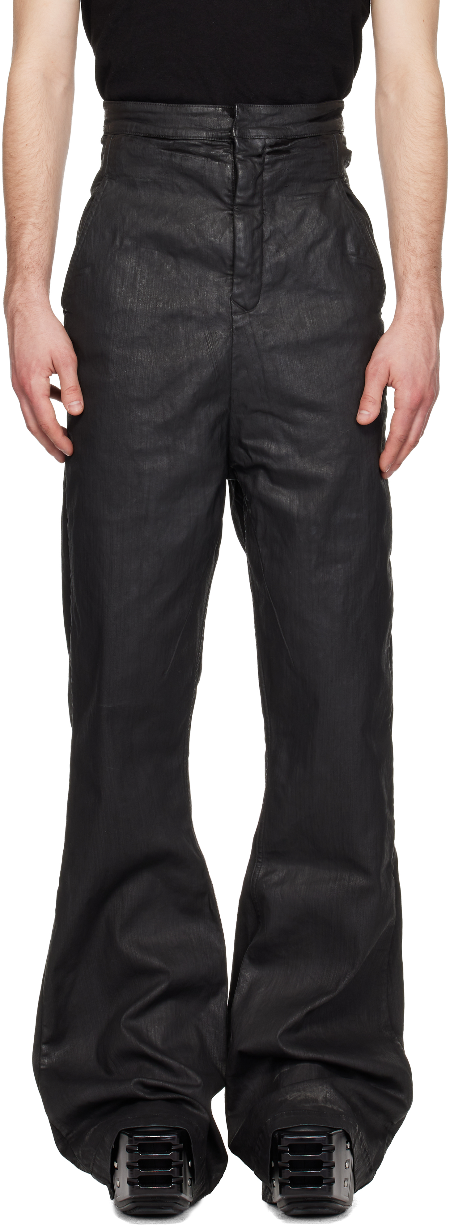 Rick Owens DRKSHDW: Black Temple Dirt Bolan Jeans | SSENSE