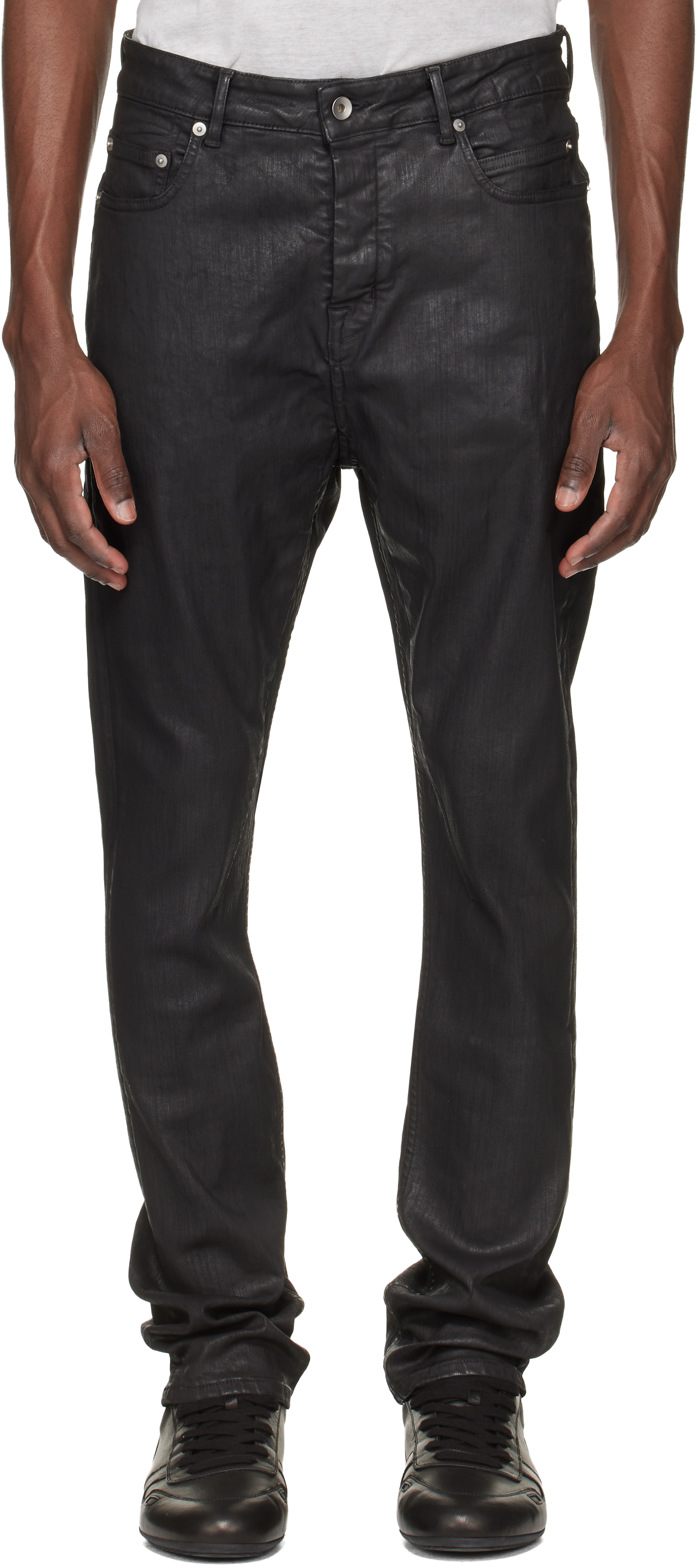Rick Owens DRKSHDW Black Temple Detroit Cut Jeans