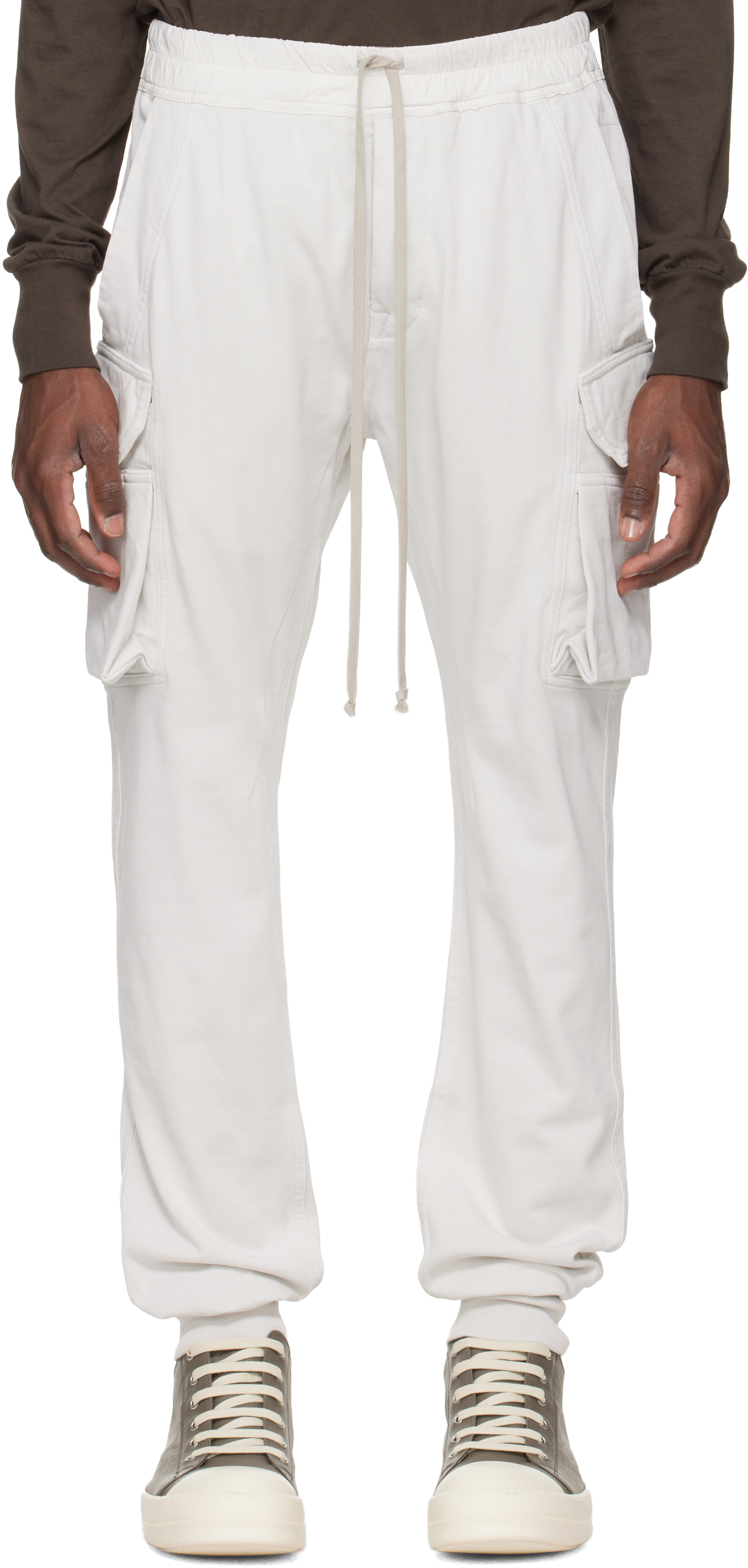 Rick Owens DRKSHDW カーゴパンツ ホワイト XS Rick Owens Drkshdw cargo pants for Men | SSENSE