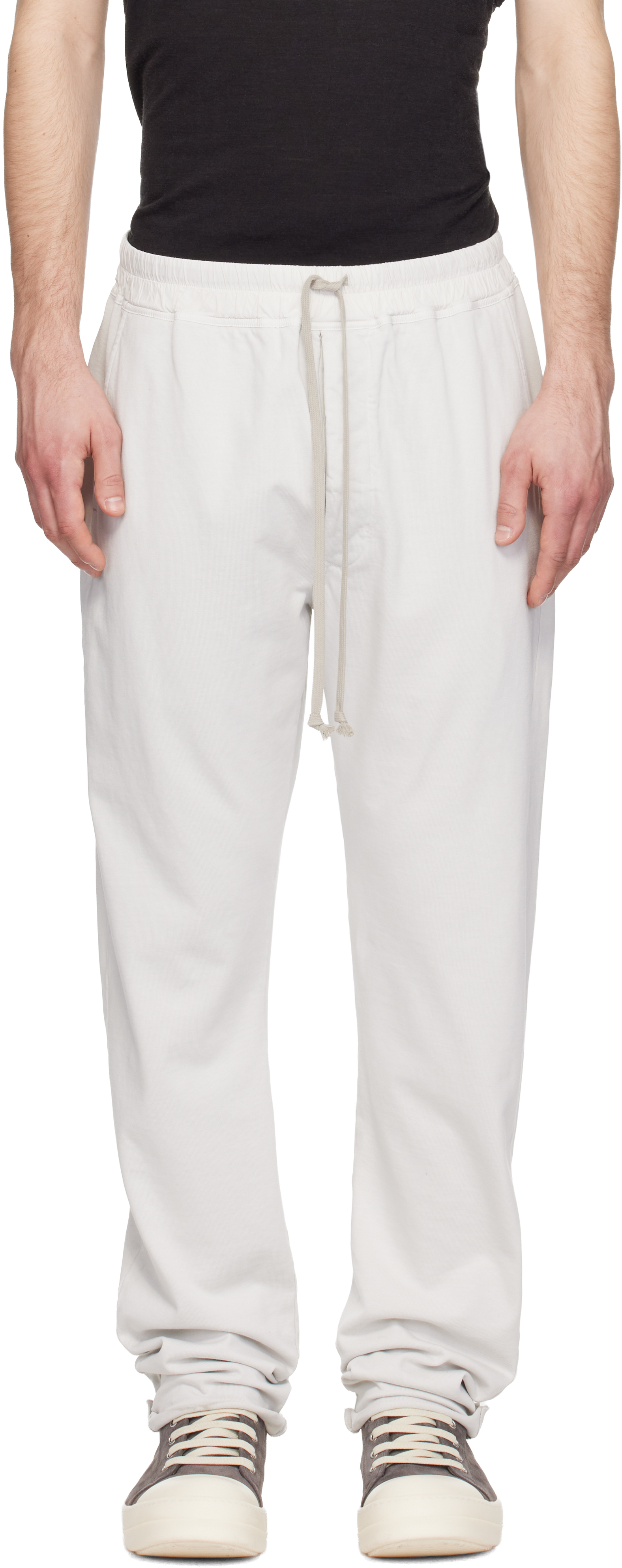 Rick Owens DRKSHDW: Off-White Temple Berlin Drawstring Sweatpants