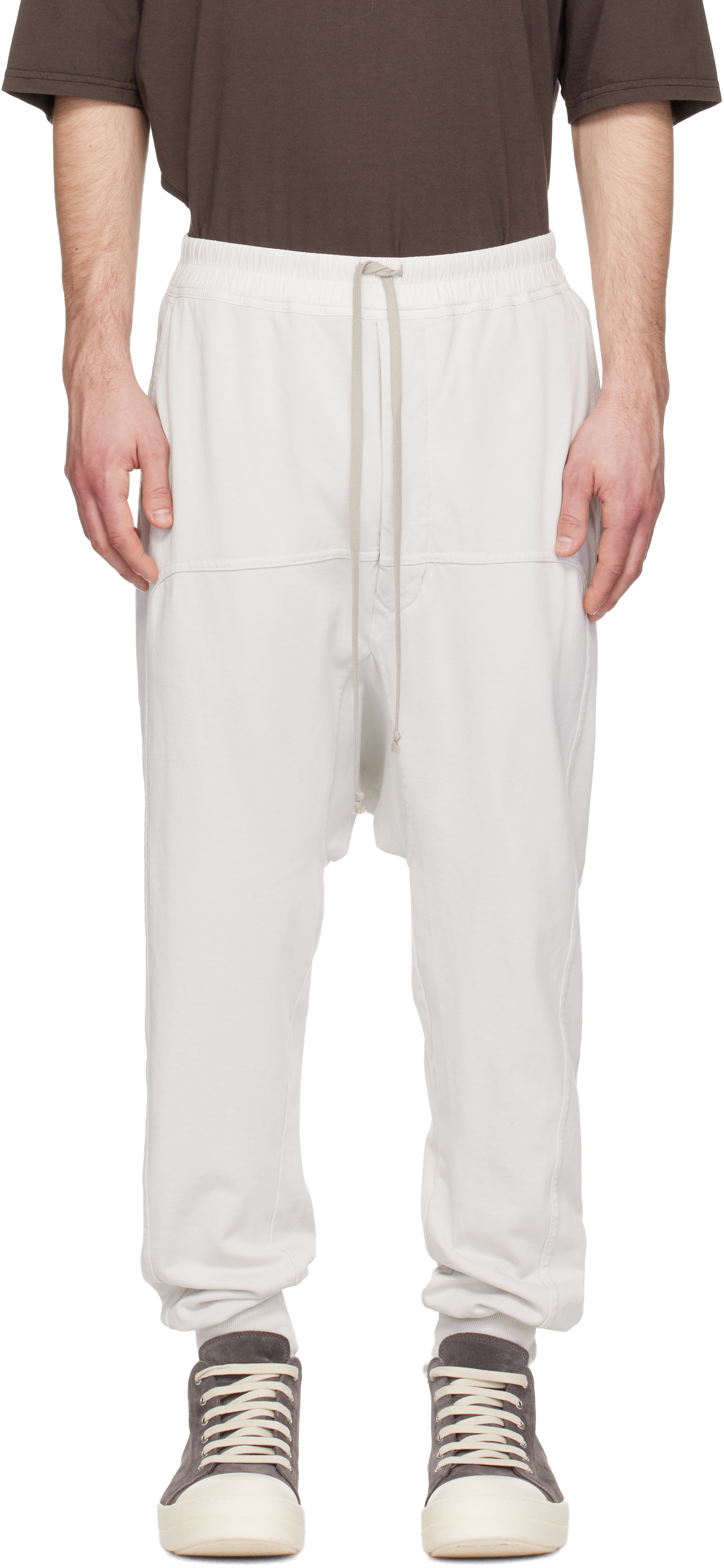 Rick Owens DRKSHDW: Off-White Temple Drawstring Lounge Pants | SSENSE