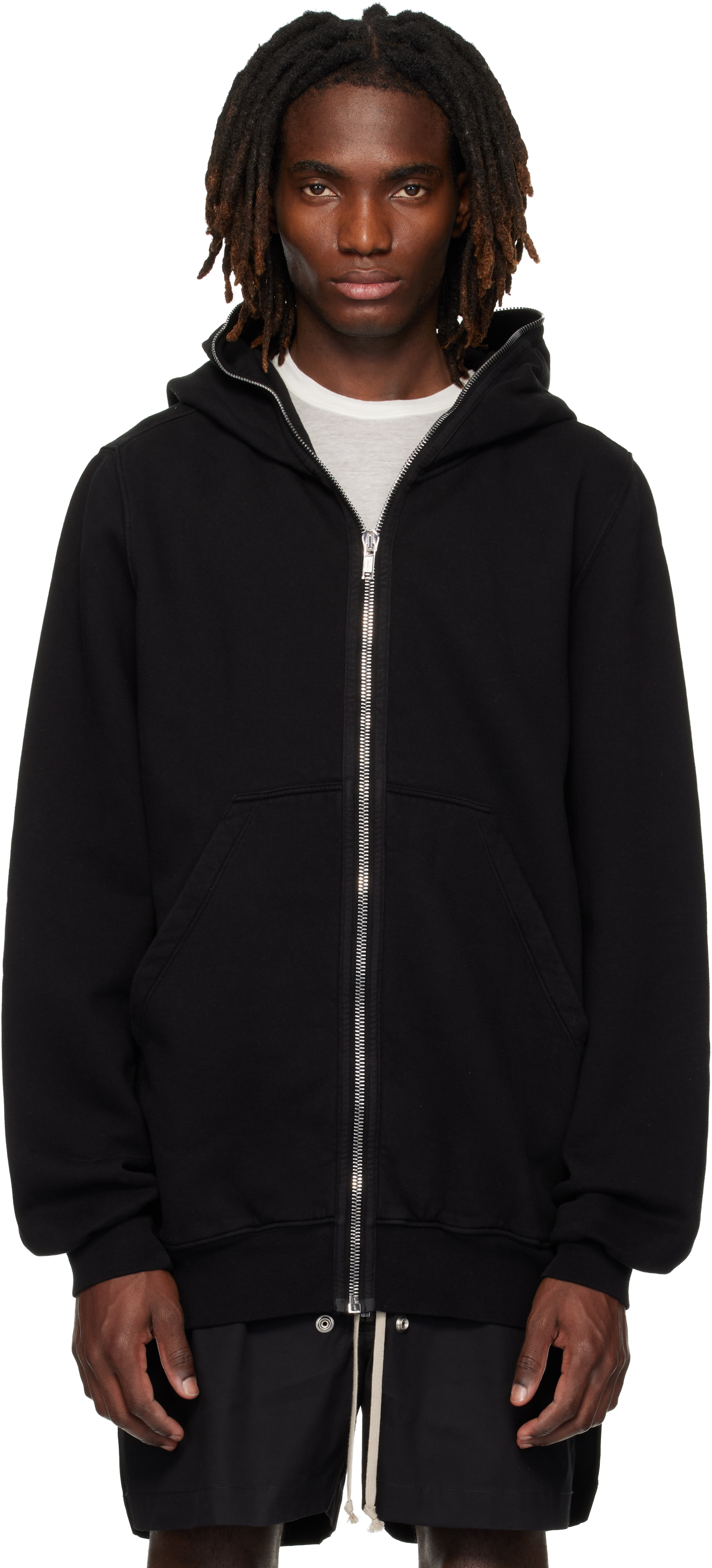 Rick Owens DRKSHDW: Black Temple Jumbo Hoodie | SSENSE