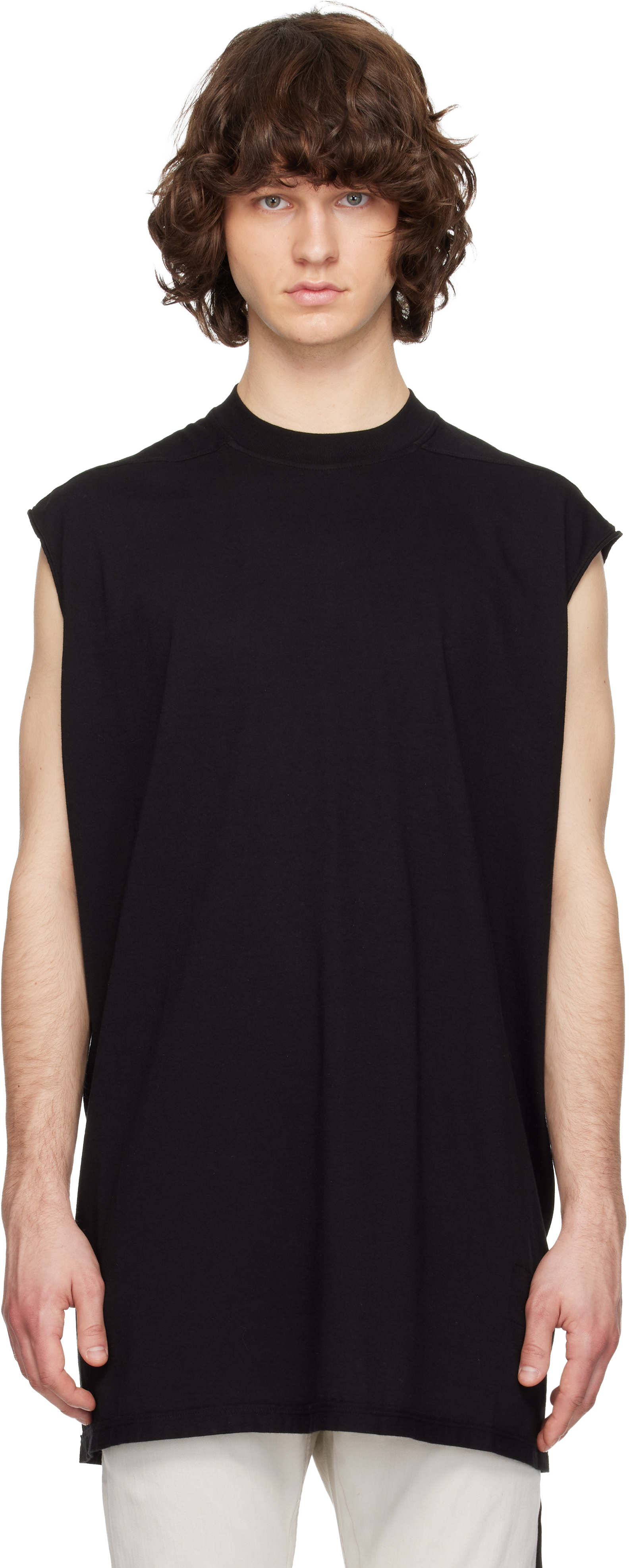 Rick Owens DRKSHDW: Black Temple Tarp T-shirt | SSENSE