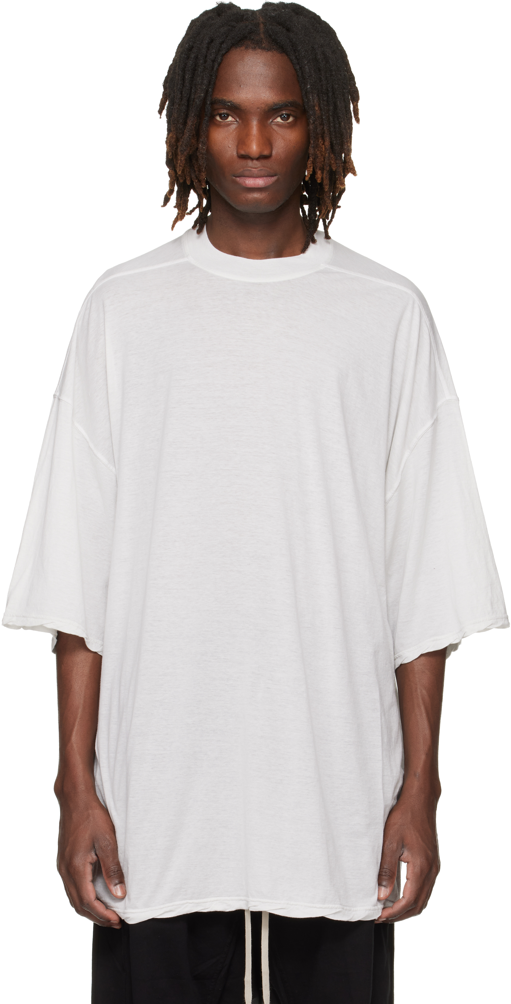 Rick Owens DRKSHDW: オフホワイト Temple Tommy Tシャツ | SSENSE 日本