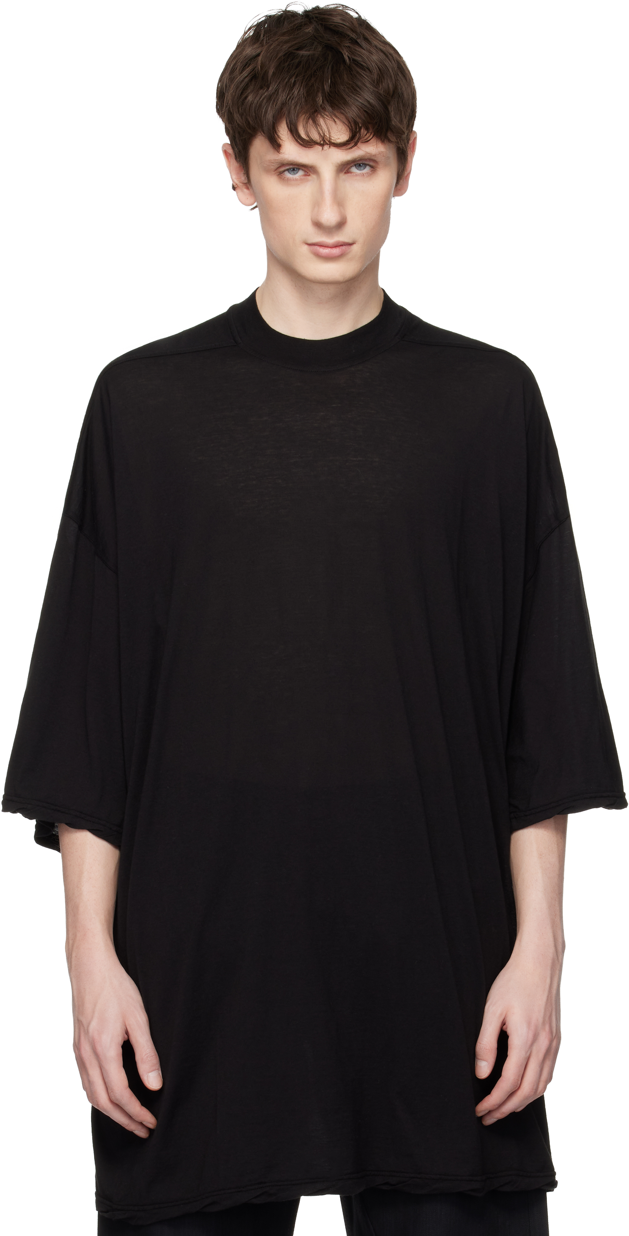 Rick Owens DRKSHDW: ブラック Temple Tommy Tシャツ | SSENSE 日本