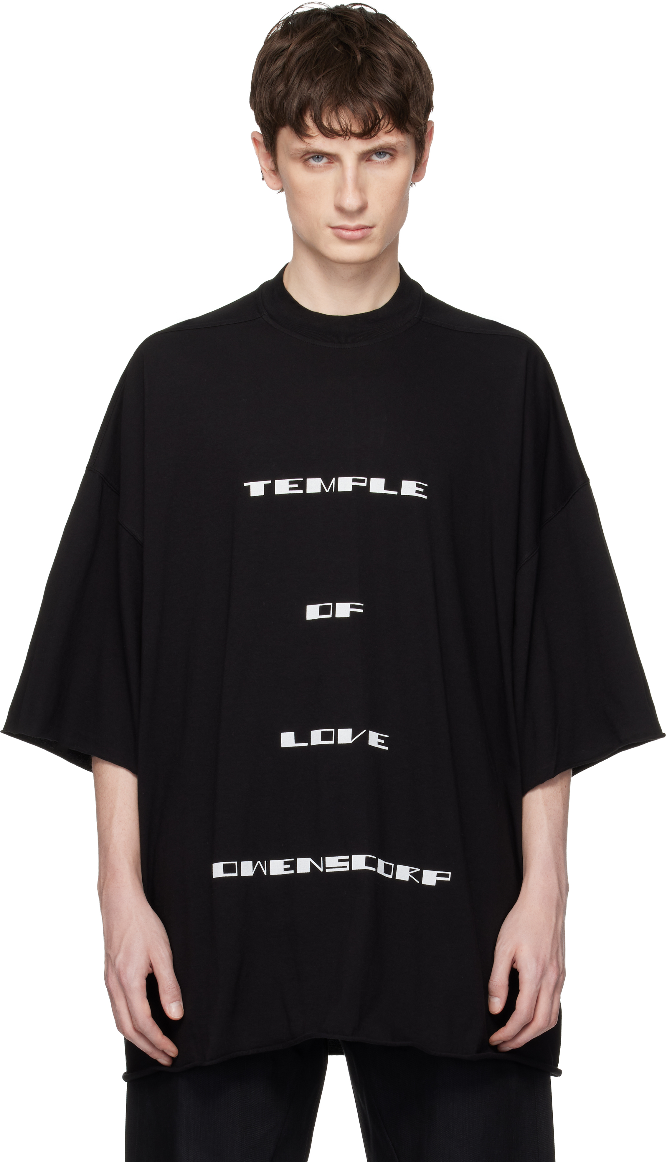 Rick Owens DRKSHDW: ブラック Temple Tommy Tシャツ | SSENSE 日本
