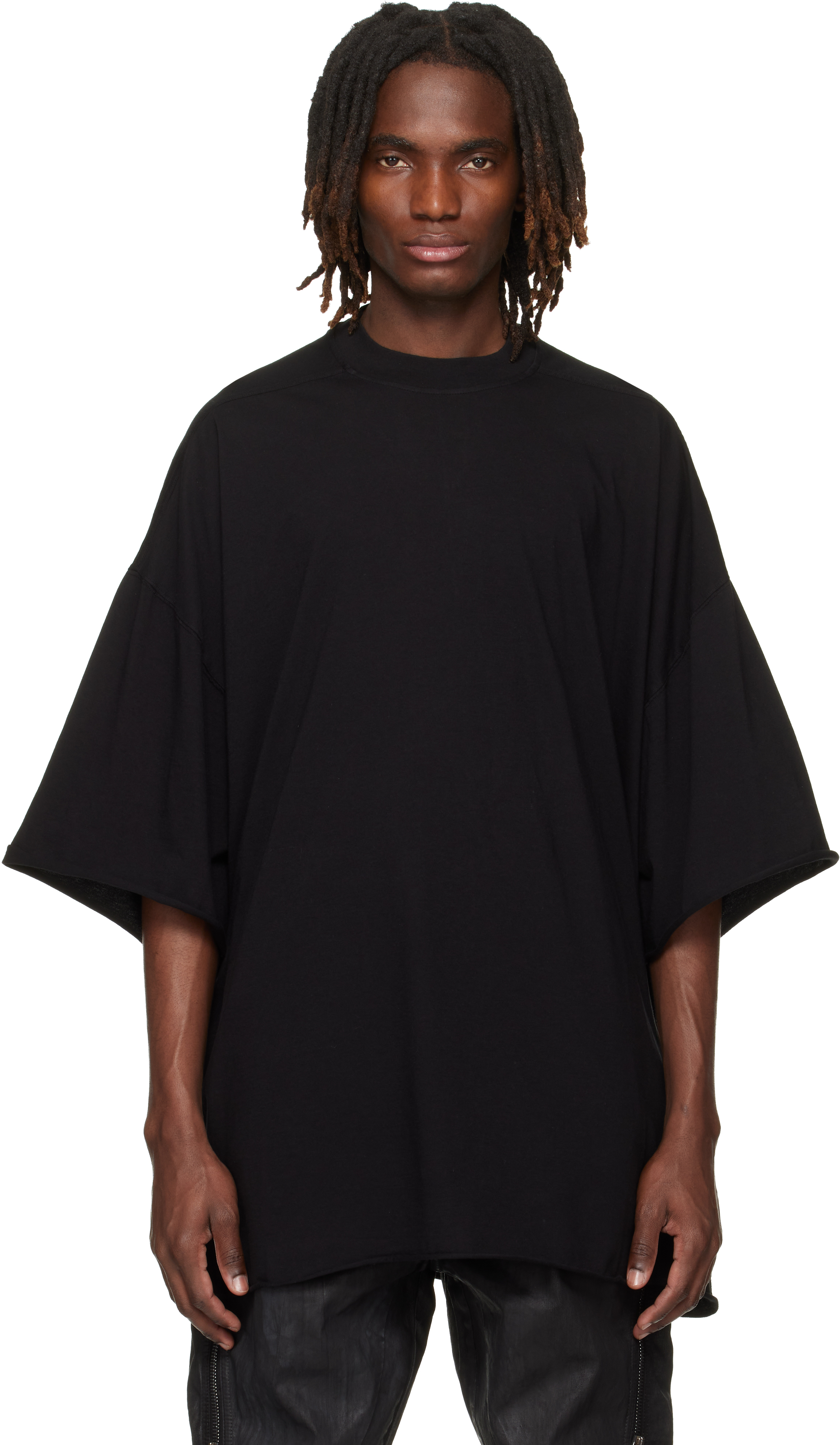 Rick Owens DRKSHDW: ブラック Temple Tommy Tシャツ | SSENSE 日本