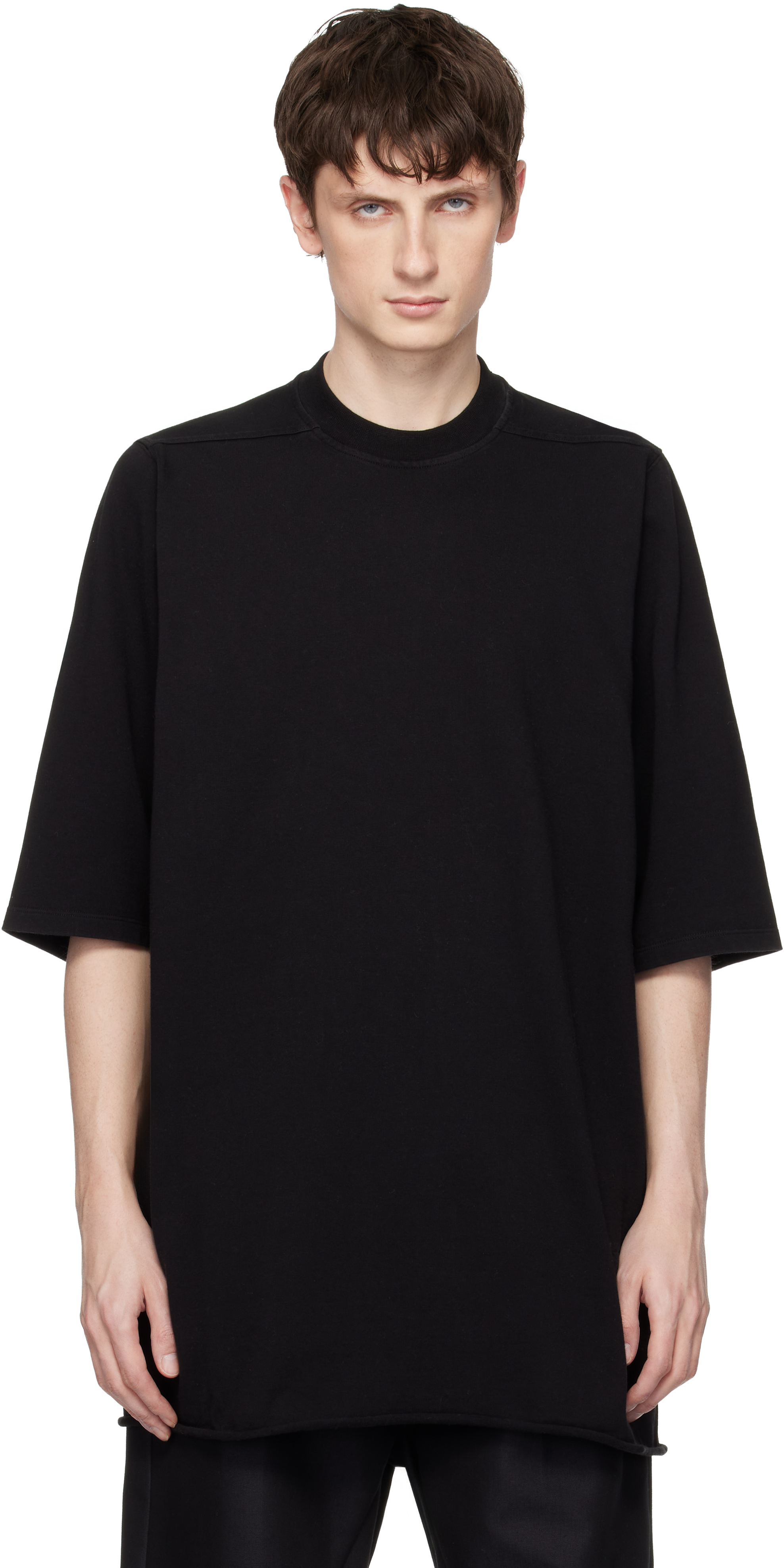 Rick Owens DRKSHDWのブラック Temple Jumbo S/S Tシャツがセール中
