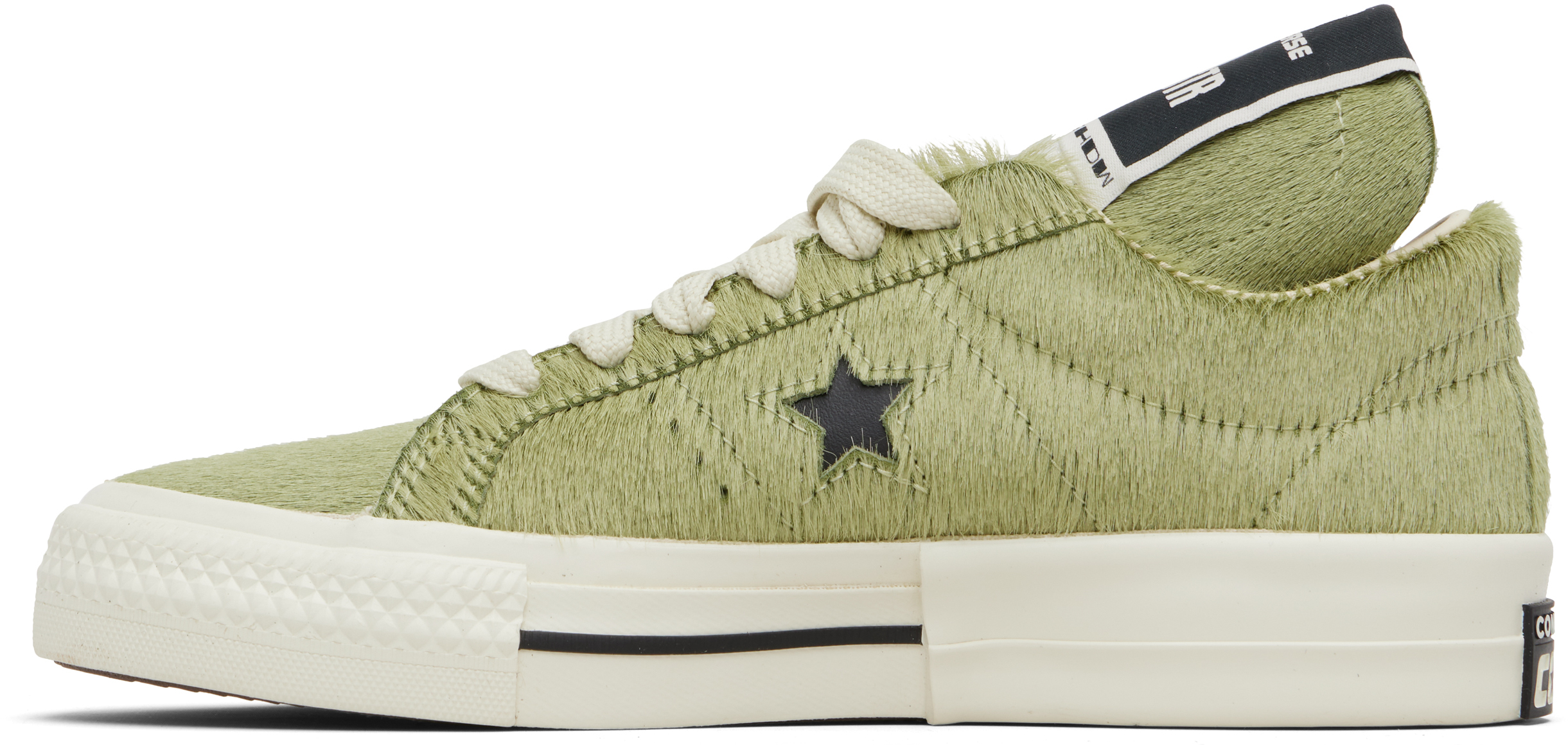 Rick Owens Drkshdw Yellow Converse Edition Onestr Sneakers In Green