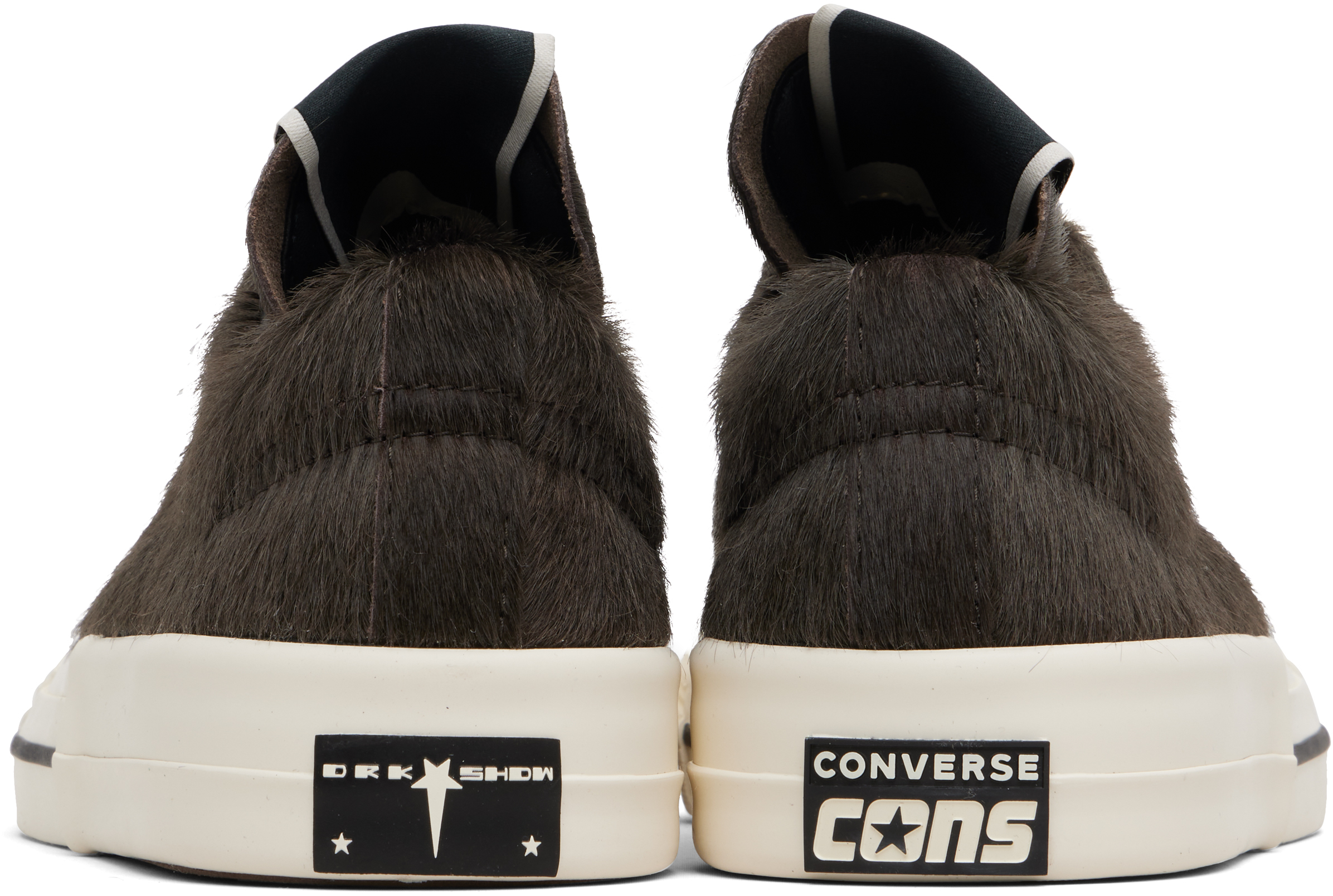 Rick Owens Drkshdw Gray Converse Edition Onestr Sneakers In Brown
