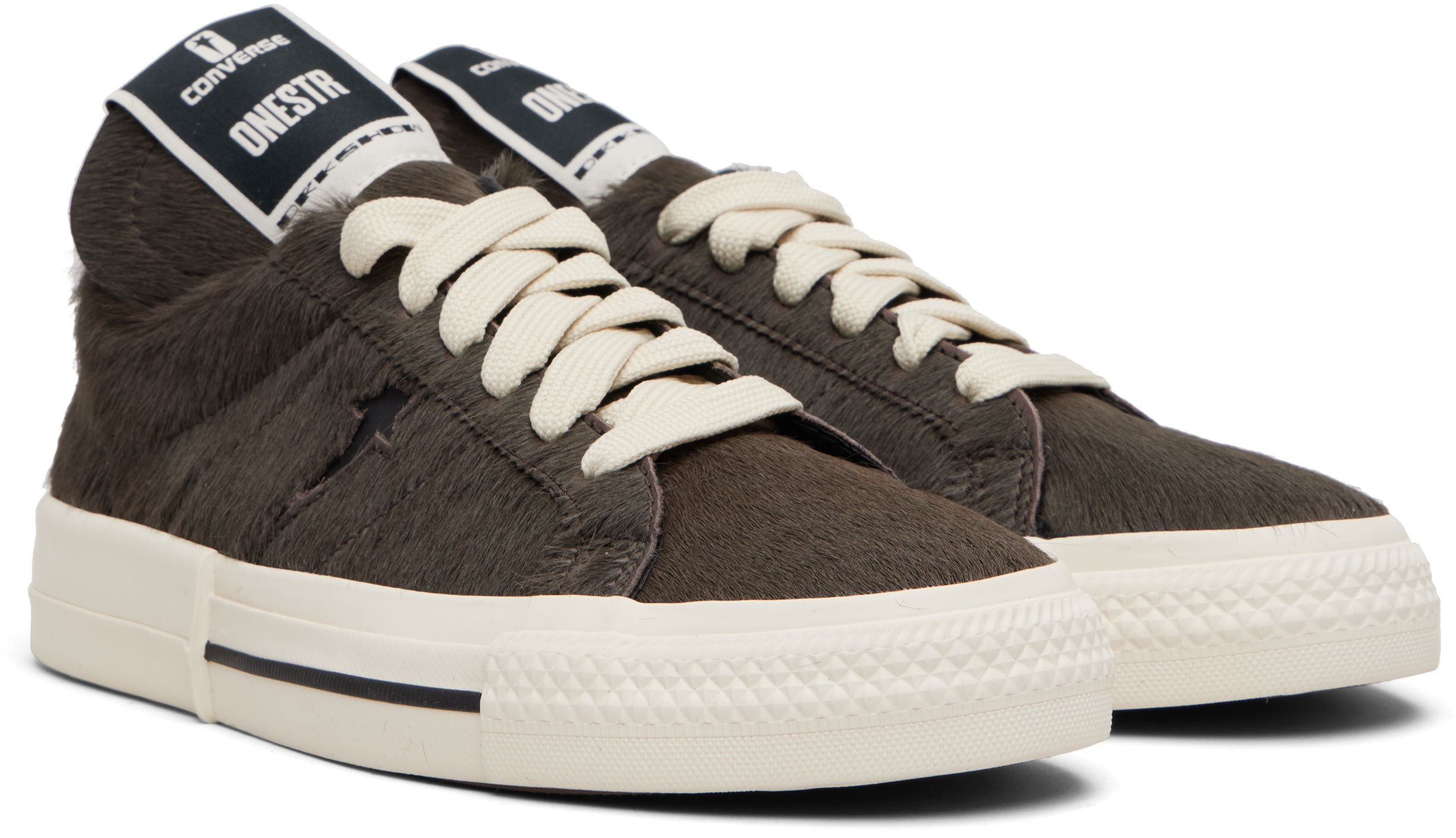 Rick Owens Drkshdw Gray Converse Edition Onestr Sneakers In Brown