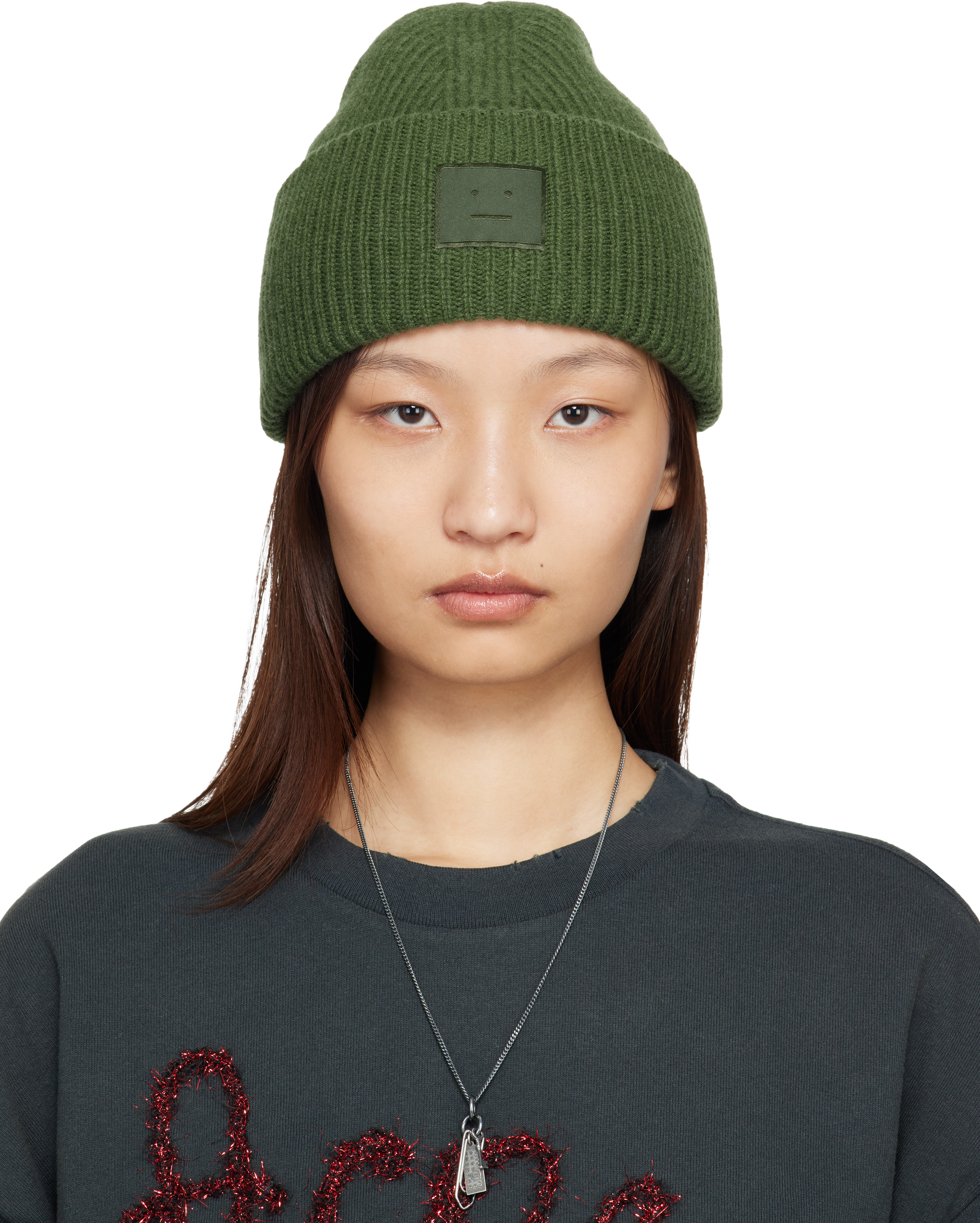 Green Face Logo Beanie