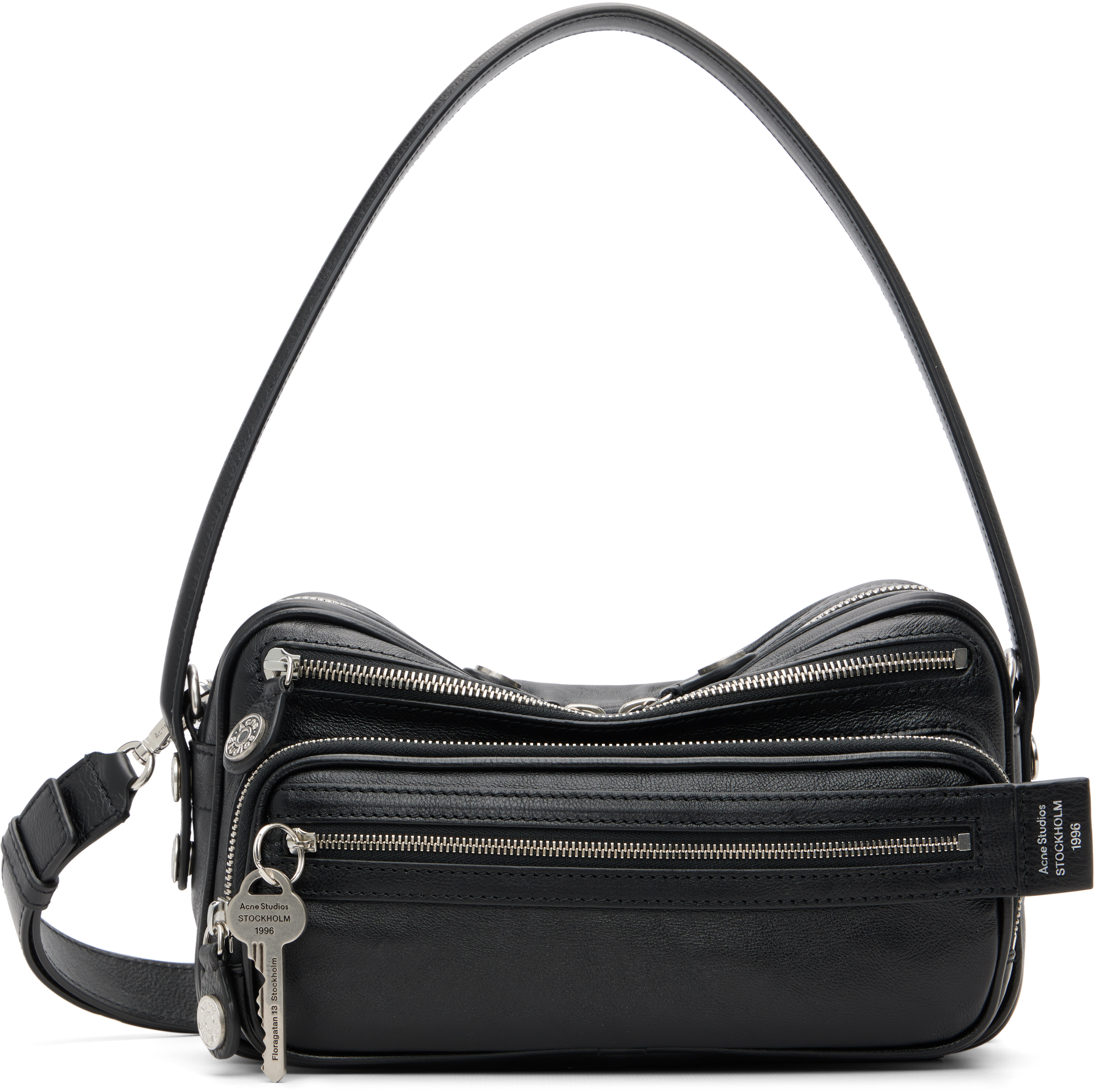 Acne Studios: Black Camero Party Shoulder Bag | SSENSE