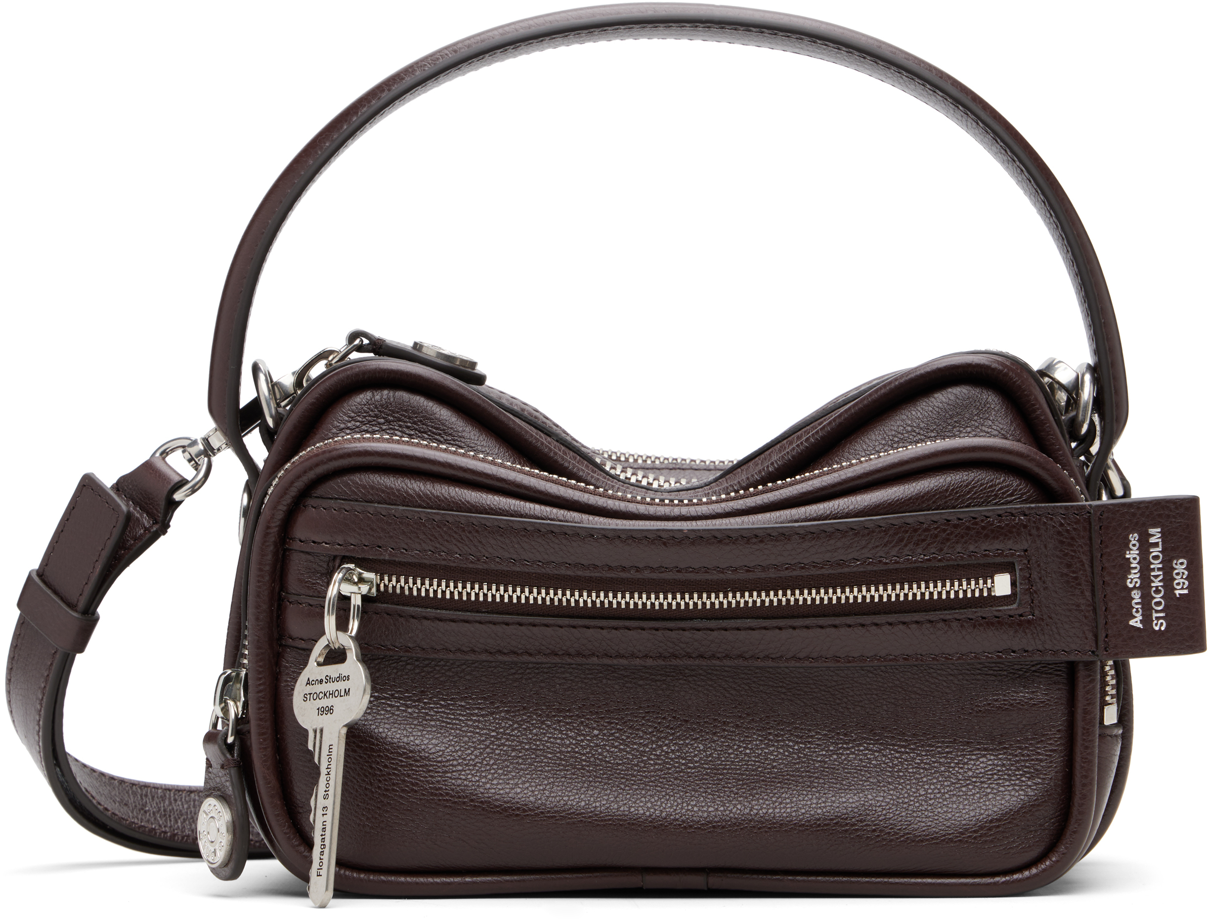 Acne Studios: Brown Camero Kit Crossbody Bag | SSENSE