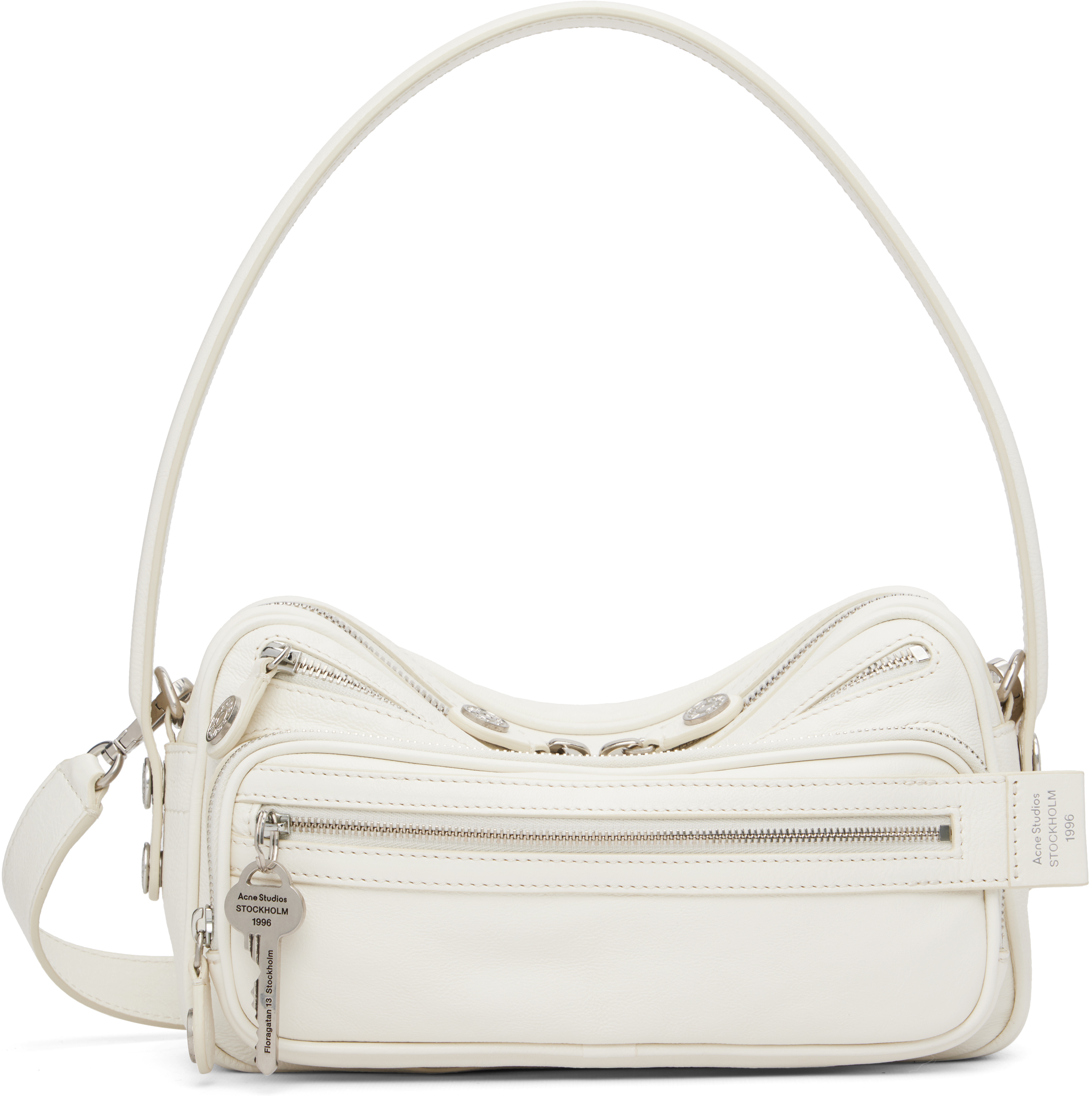 Acne Studios: White Camero Party Shoulder Bag | SSENSE