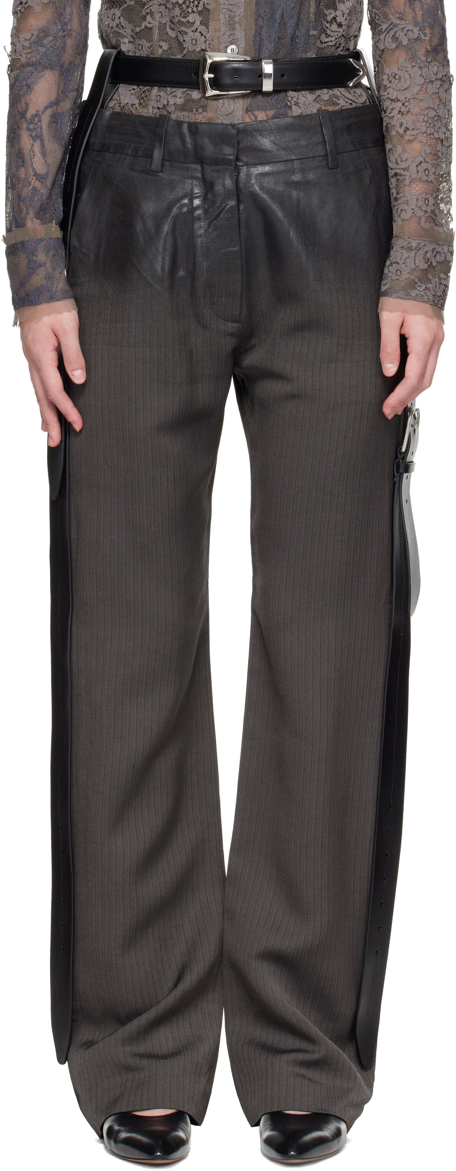 Acne Studios Gray Tailored Trousers 46