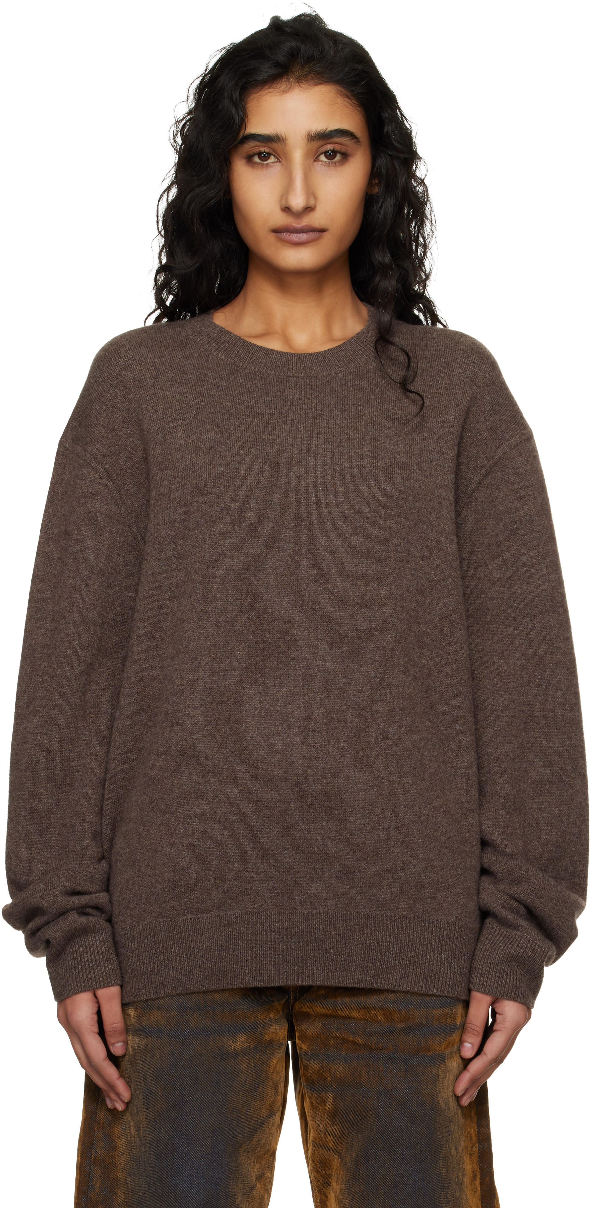 Acne Studios Brown Cashmere Sweater