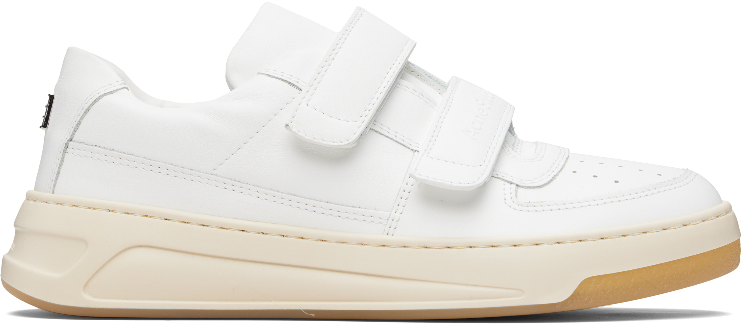 Acne Studios White Velcro Strap Sneakers