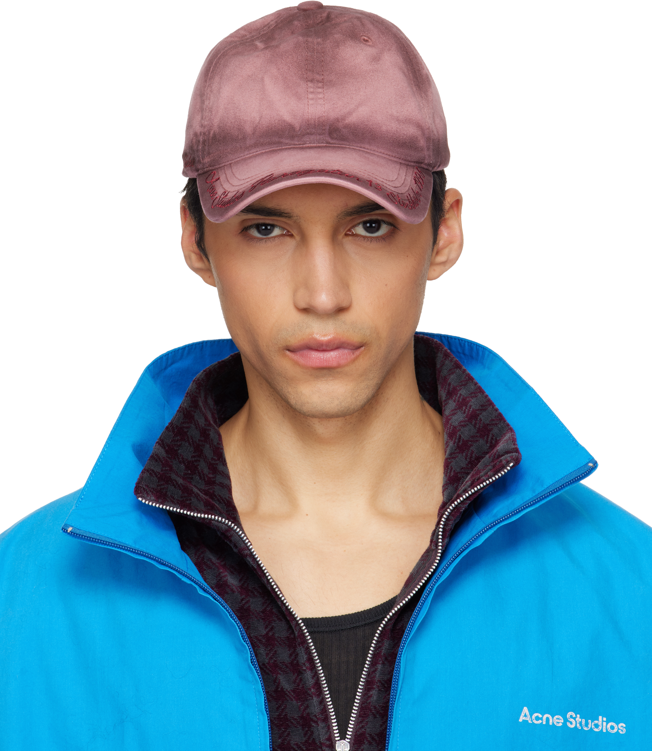 Acne Studios: Pink Logo Cap | SSENSE 日本