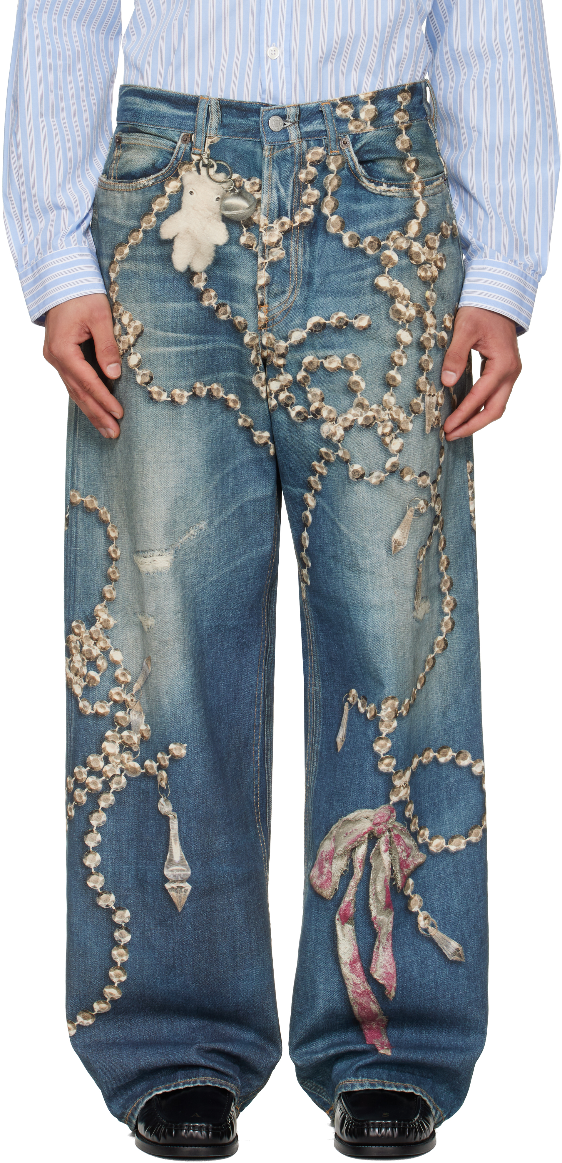 Acne Studios Blue Loose Fit 1981 Jeans