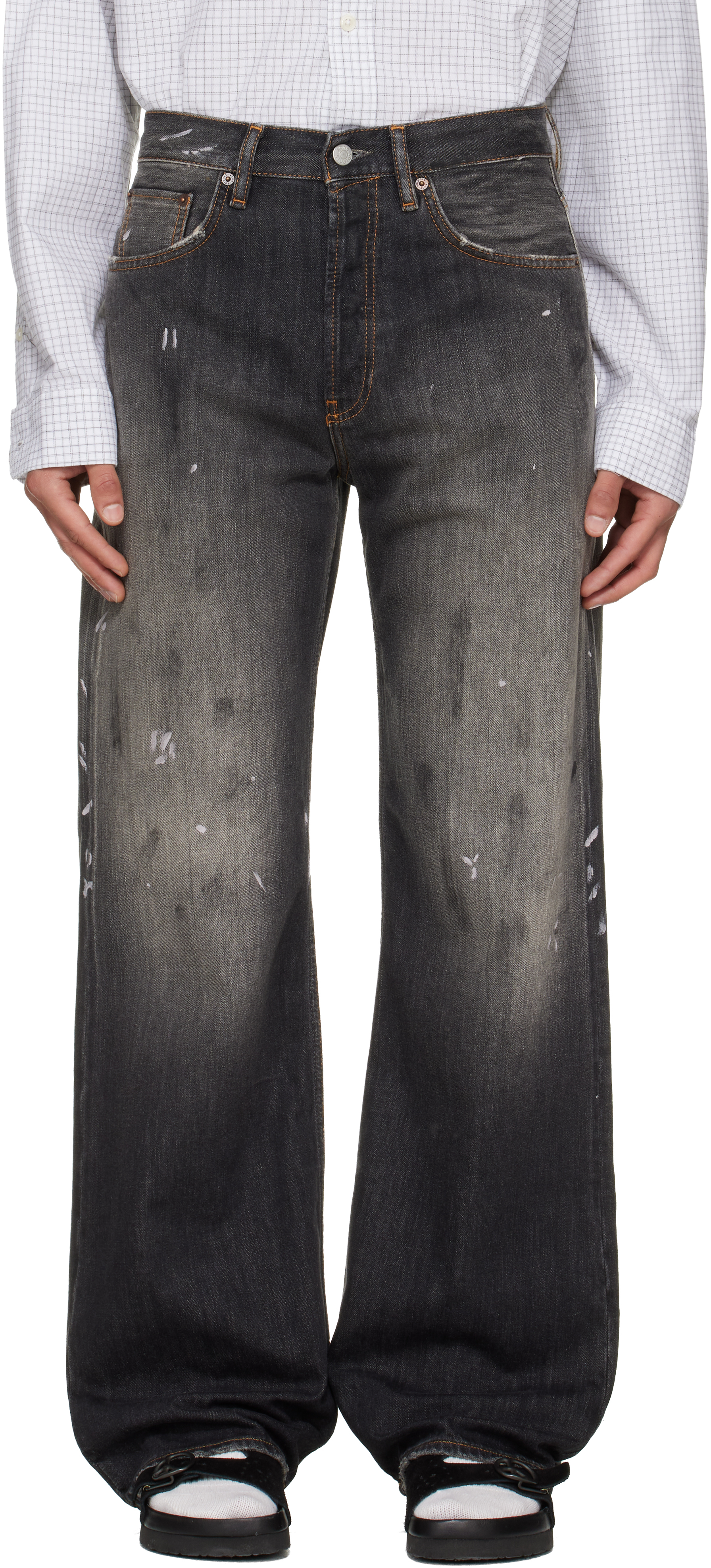 Acne Studios: グレー Regular Fit 2021M ジーンズ | SSENSE 日本