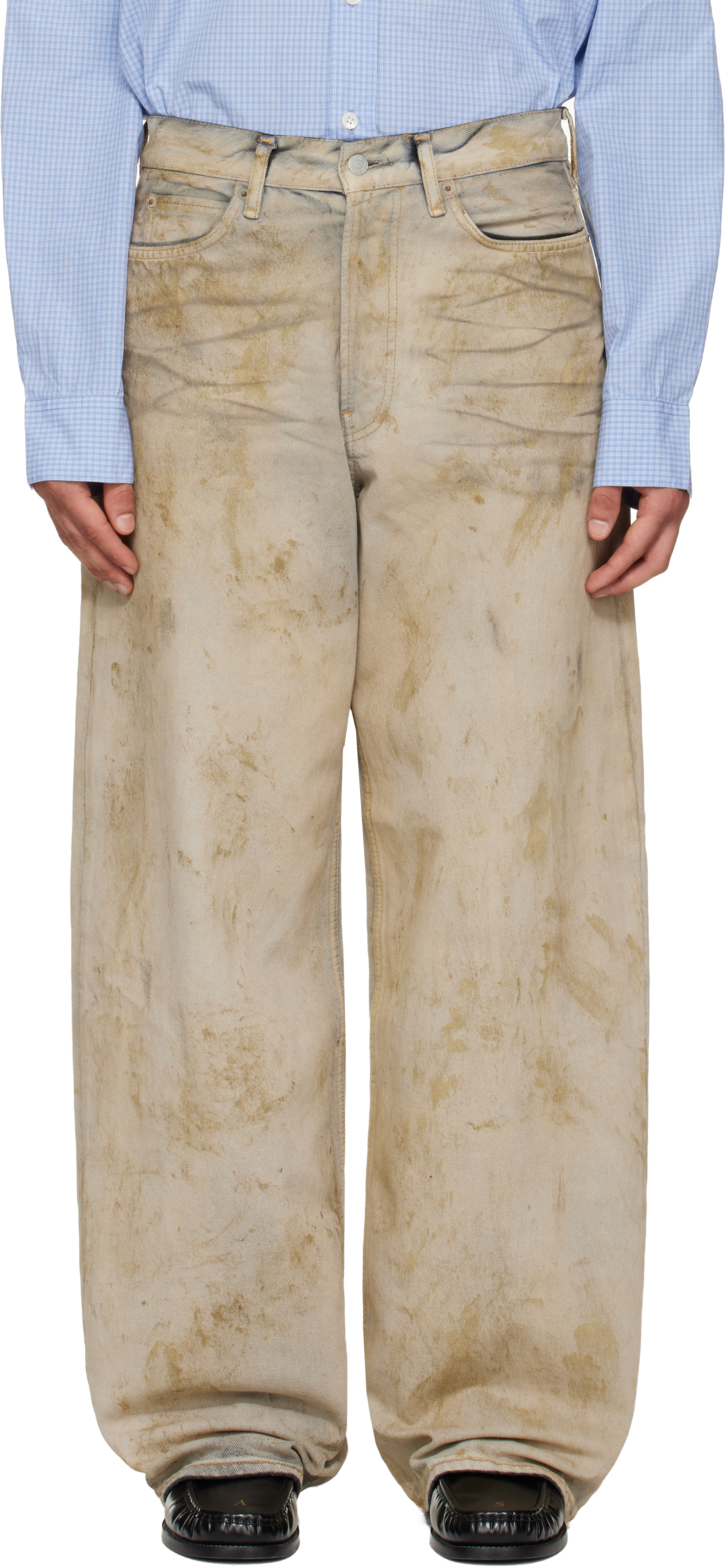 Beige Loose Fit 1981 Jeans by Acne Studios on Sale