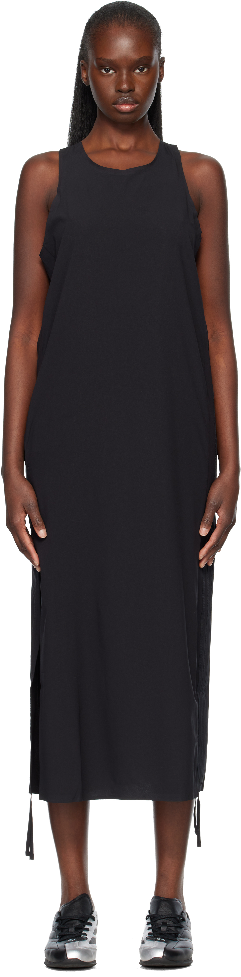 striped knitted midi dress Blu Pepper Striped Knit Midi Dress