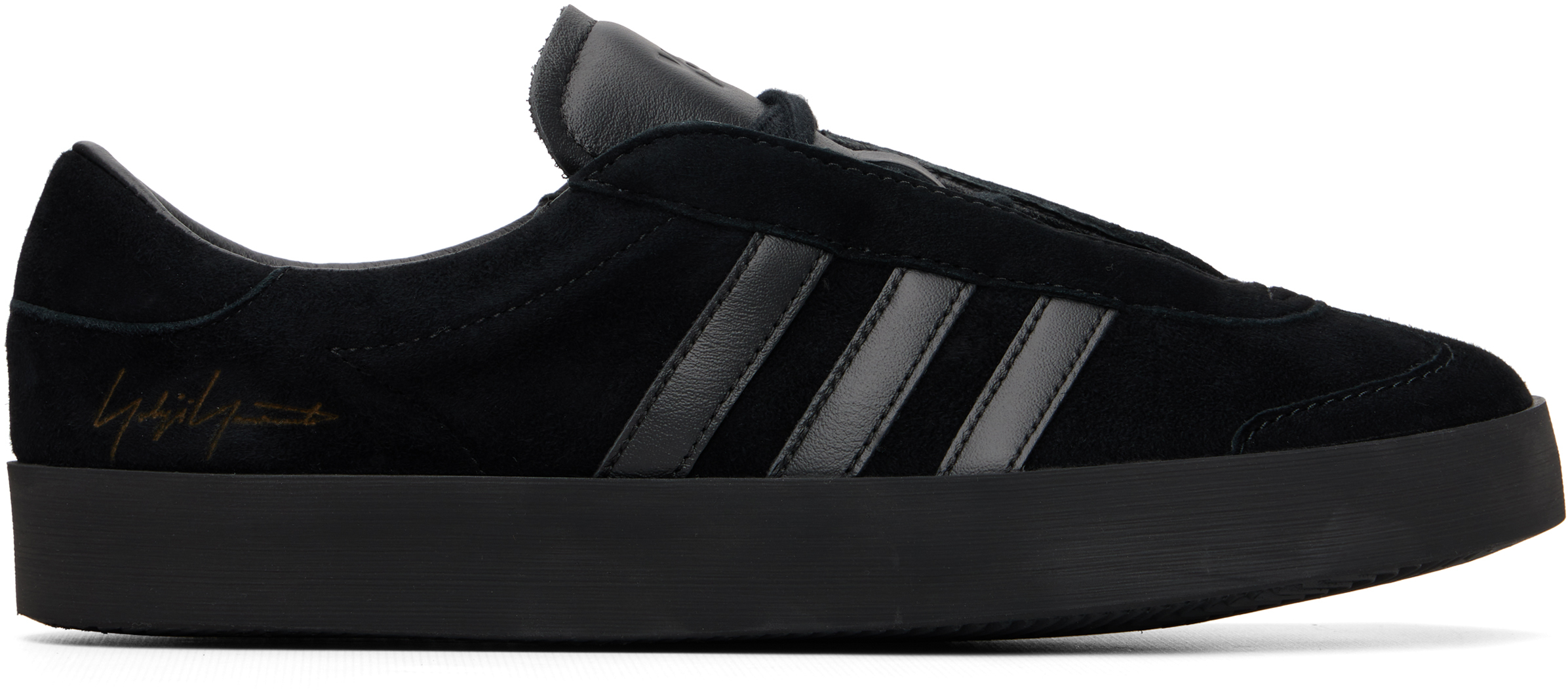 adidas gazelle silver green womens Y-3 Unisex Adios 9 Black / Black / Off White Running Shoes