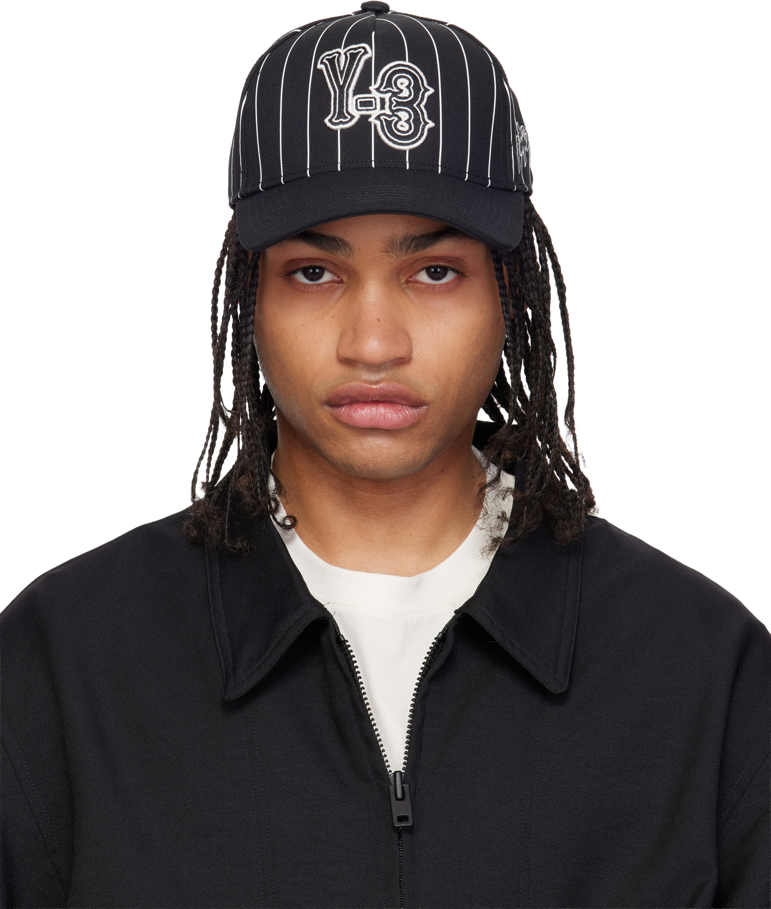 Black Pinstripe Cap