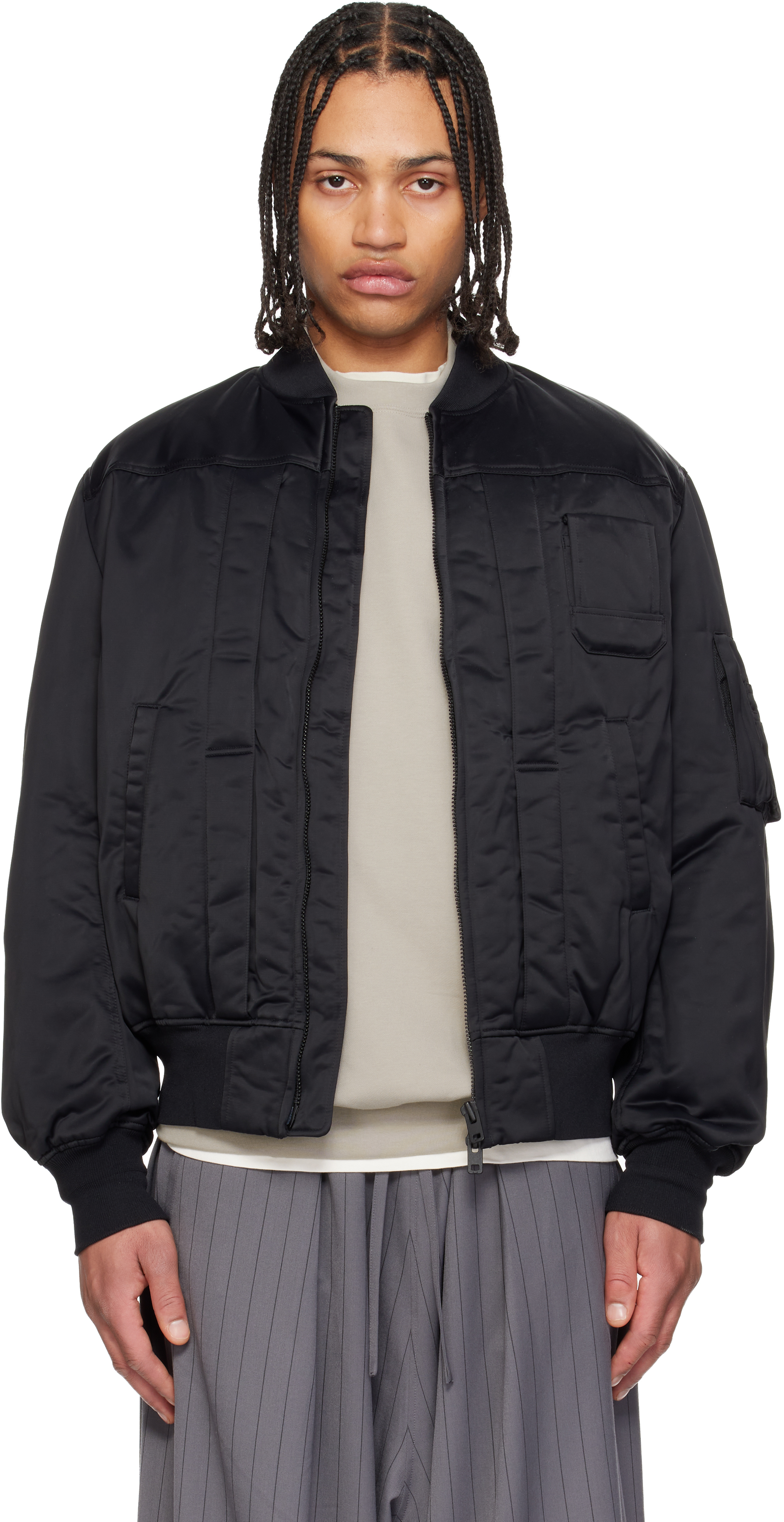Y-3 Black Bomber Jacket